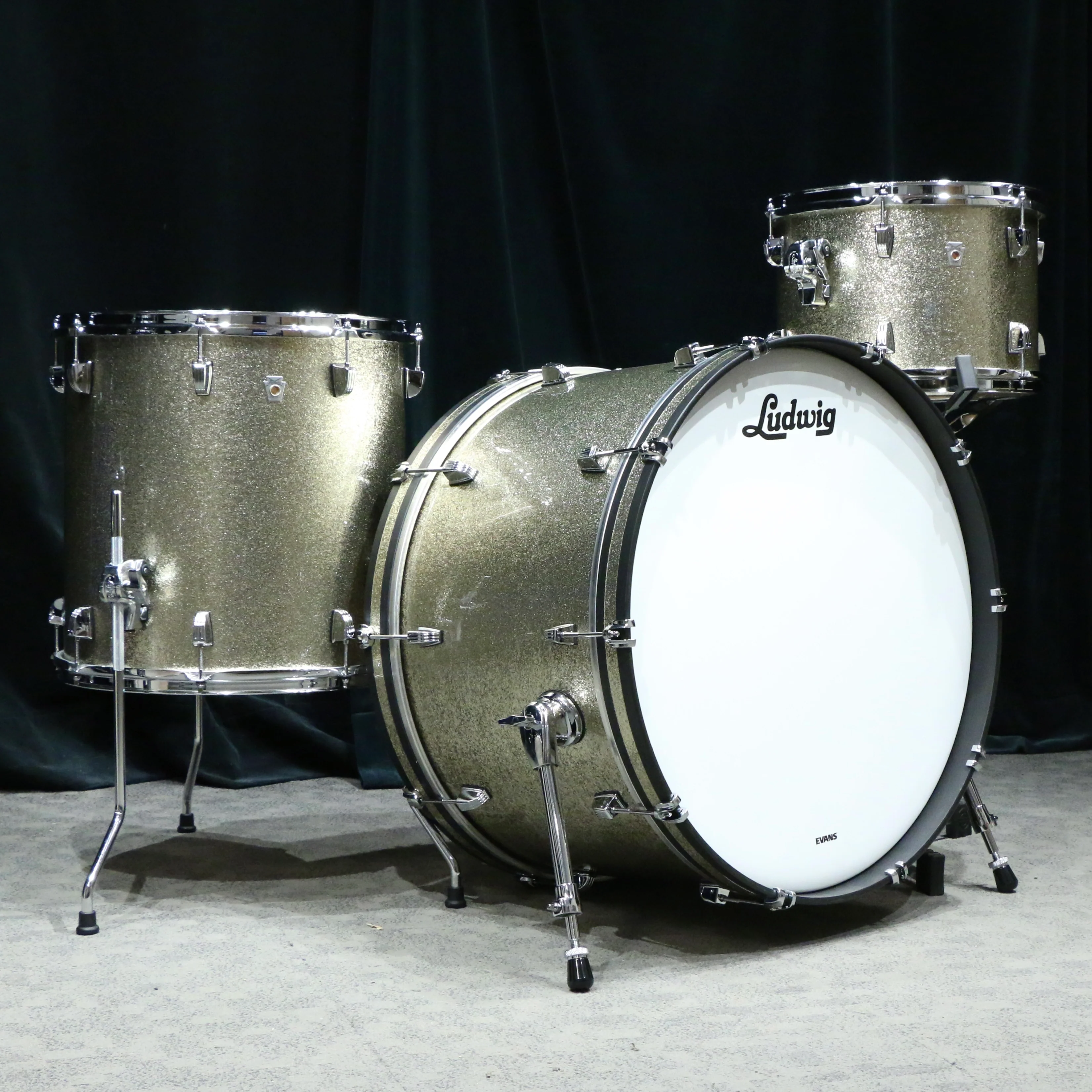 Ludwig NeuSonic Drum Kit 24-13-16in - Titanium Super Sparkle