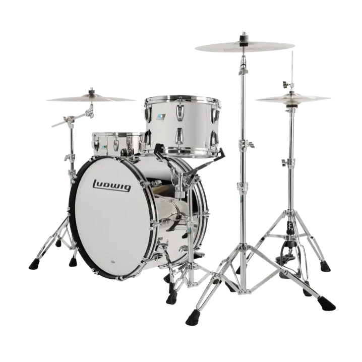 Ludwig Stainless Steel 3pc Pro Beat Drum Set - Image 3