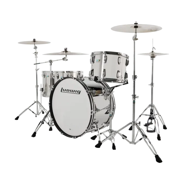 Ludwig Stainless Steel 4pc Zep Drum Set
