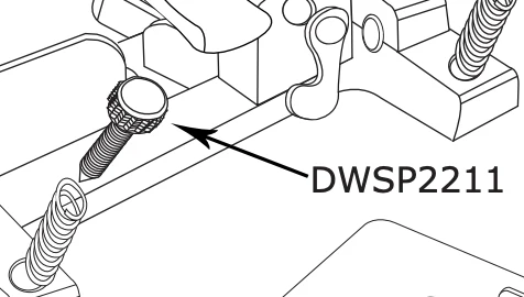 DW SP2211 6mm PEDAL SPUR 400/500/2000/2002 PEDALS