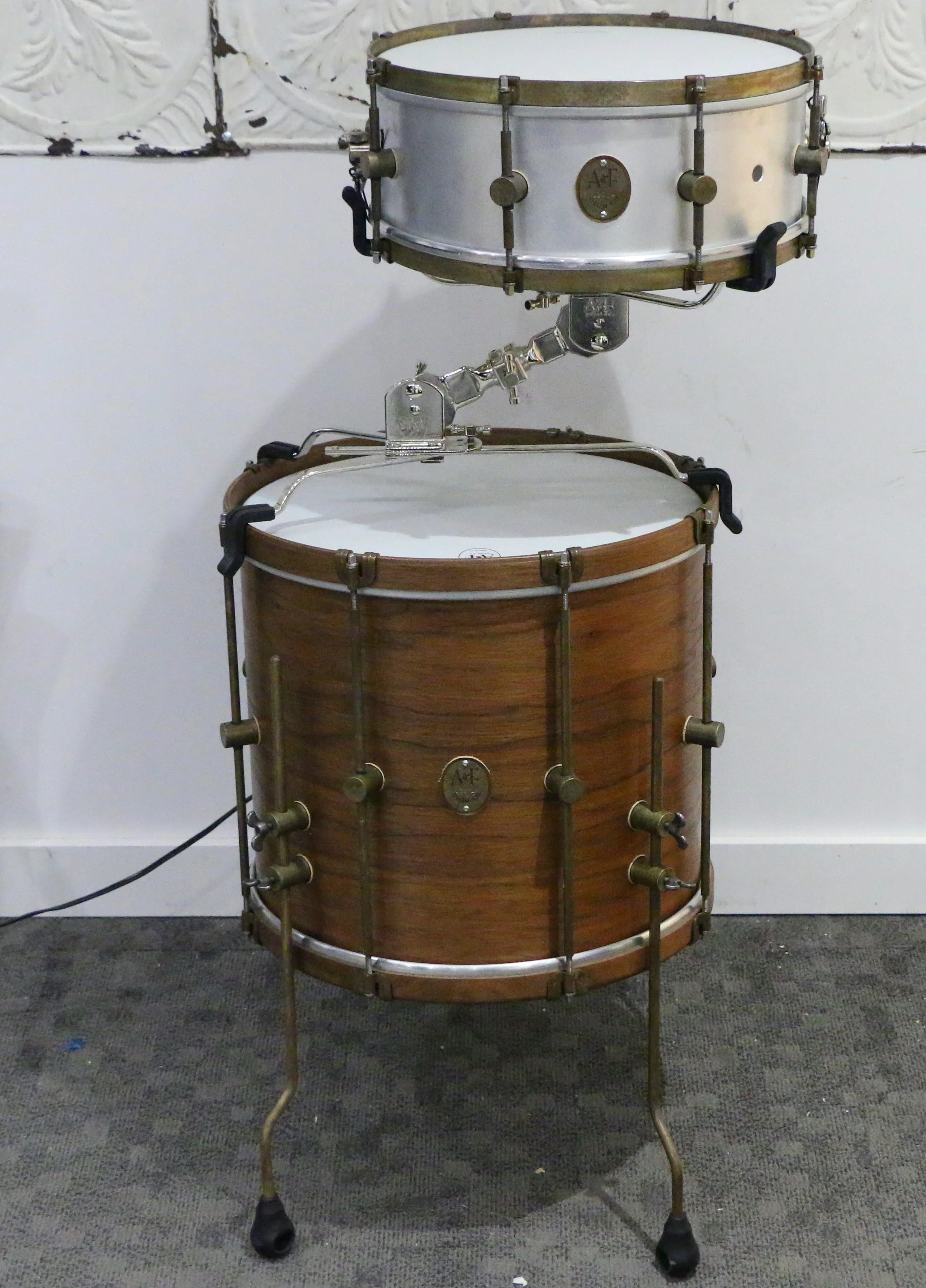A&F Nickel Cocktail Basket & Kick Pedal Clamp 10-16in - Image 2