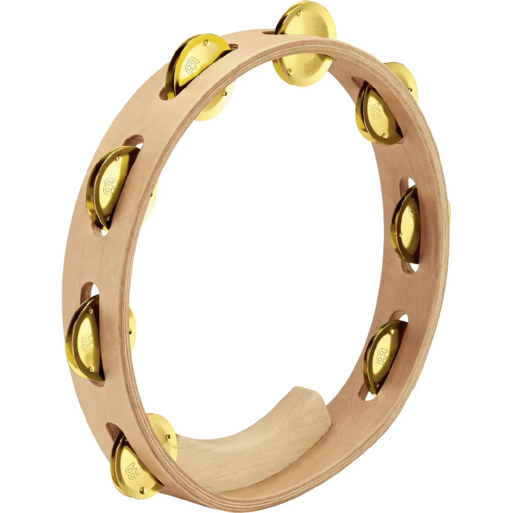 ARTISAN EDITION TAMBOURINE 10in - 1 ROW - SOLID BRASS