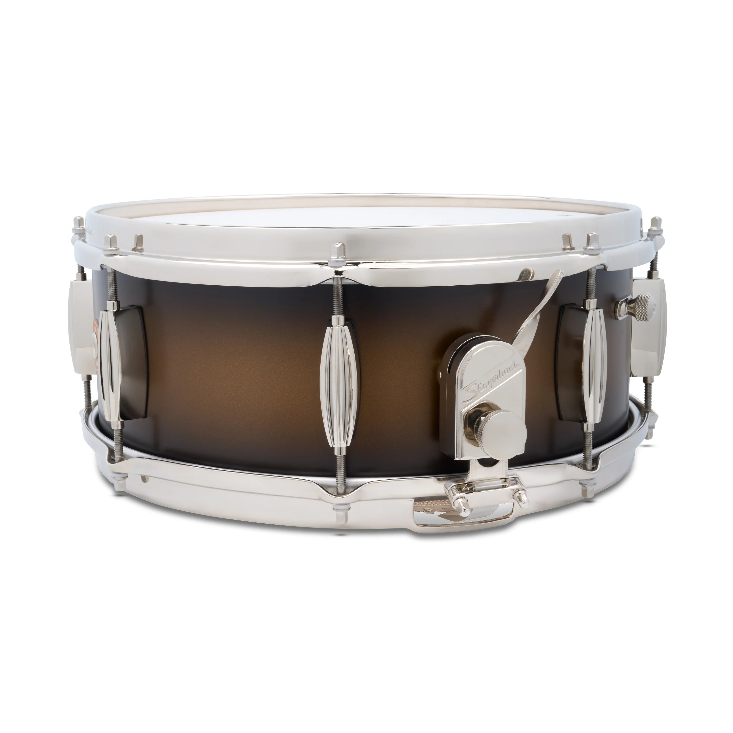Caisse claire Slingerland Artist 5.5x14po Black and Gold Lacquer - Image 2