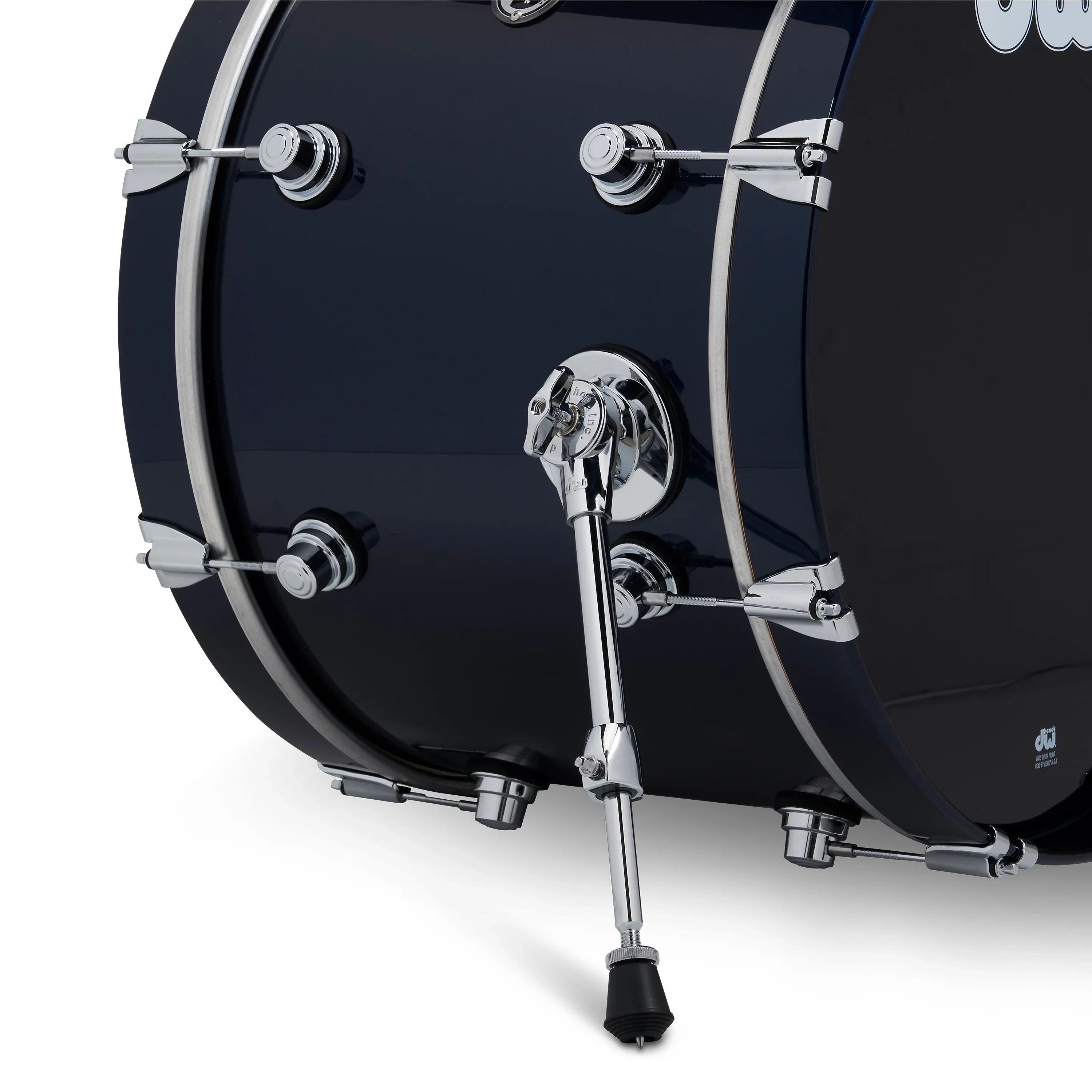 DWe 4-piece Kit Bundle with Roland cymbals, Hardware & Soundworks - Midnight Blue Metallic - Image 7