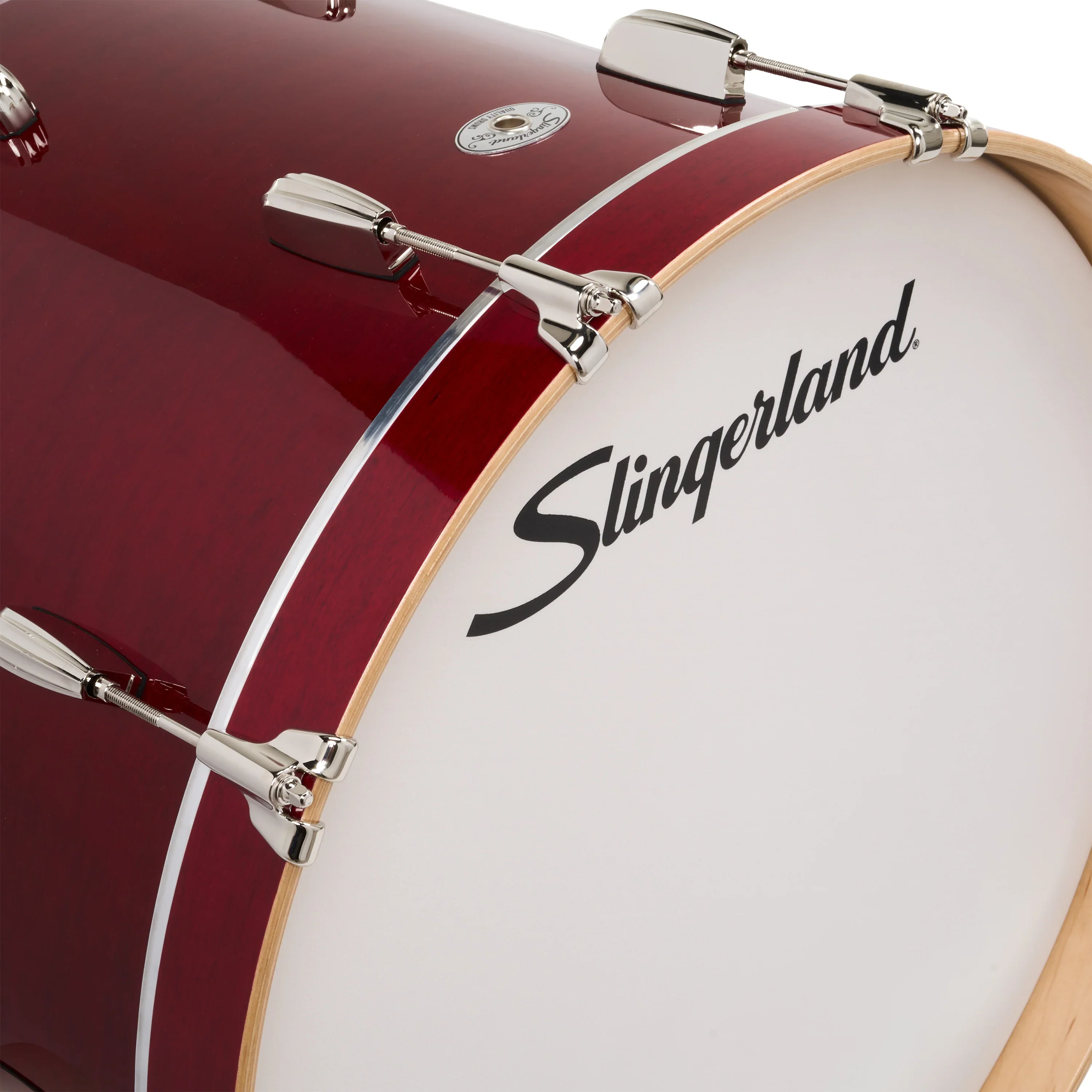 Slingerland Studio King Drum Kit 18-12-14in - Royal Crimson Red Lacquer - Image 6