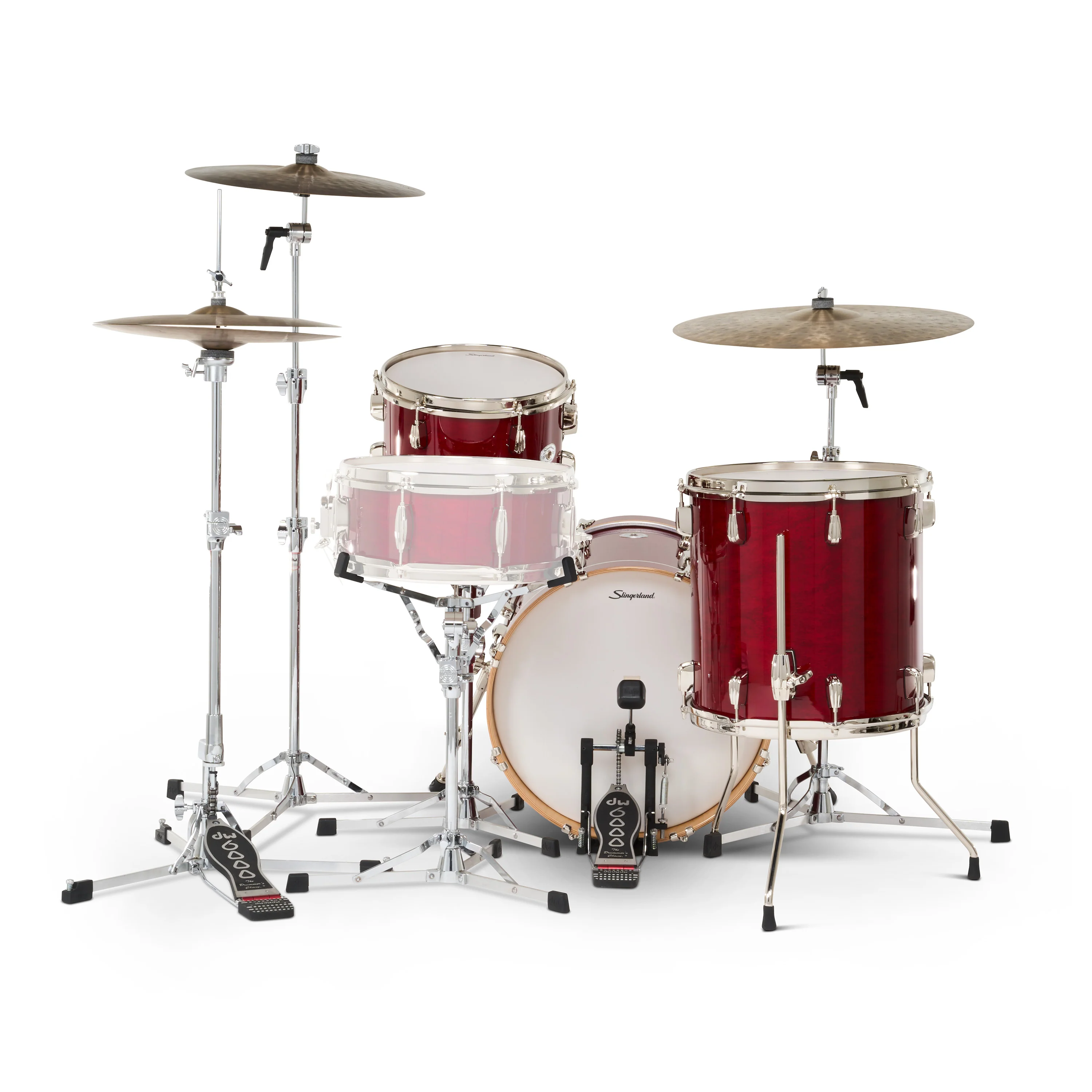 Slingerland Studio King Drum Kit 18-12-14in - Royal Crimson Red Lacquer - Image 8