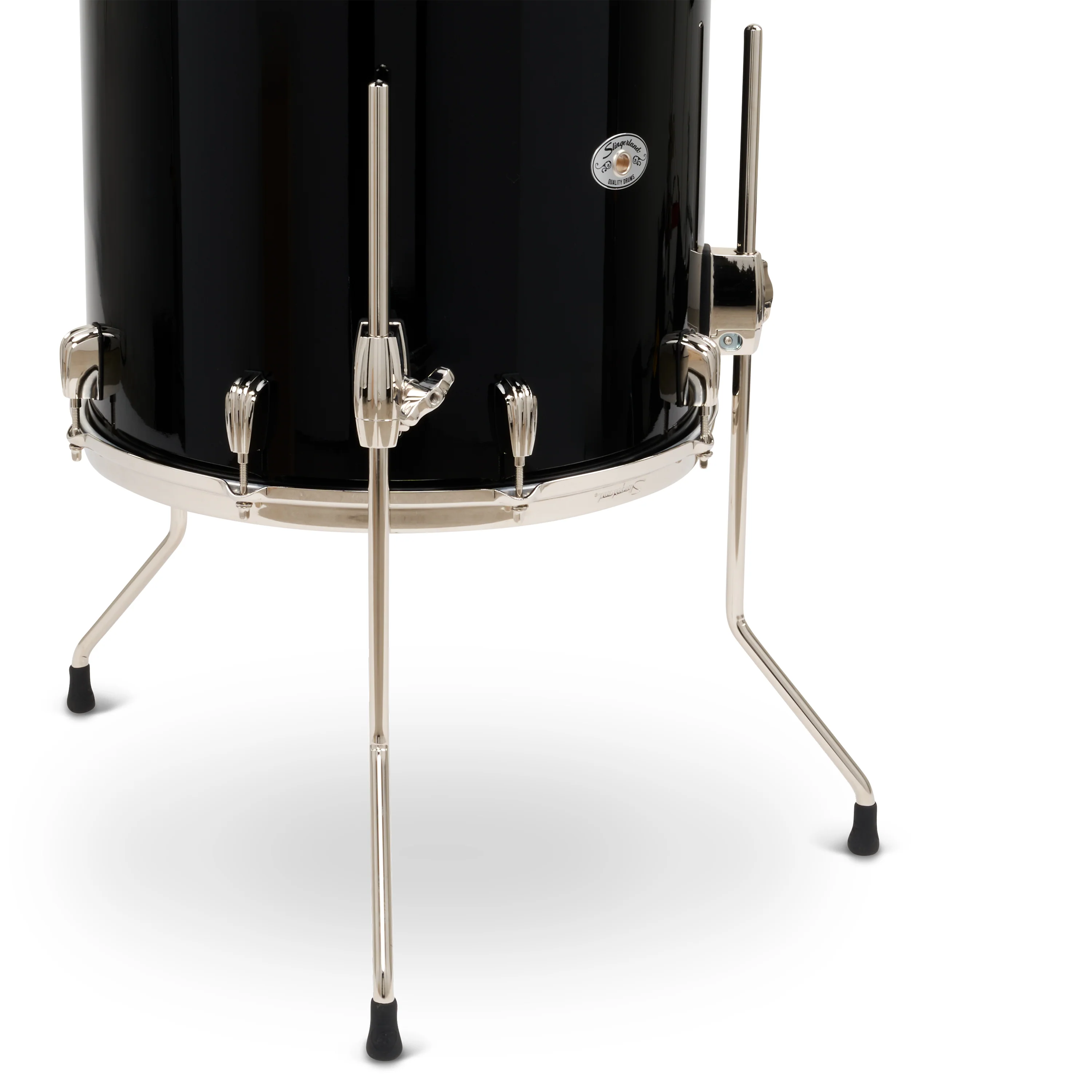 Slingerland Studio King 7x10 8x12 16x16 16x22 Del Norte Black drum kit - Image 6