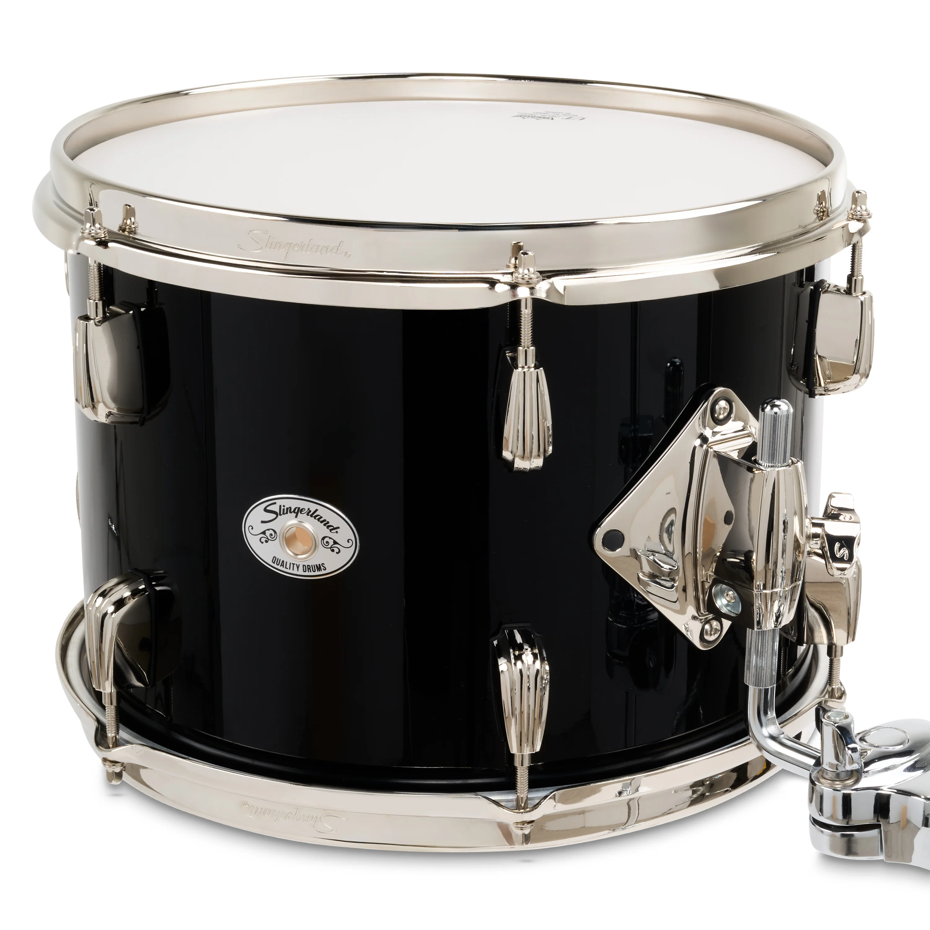 Slingerland Studio King 7x10 8x12 16x16 16x22 Del Norte Black drum kit - Image 7