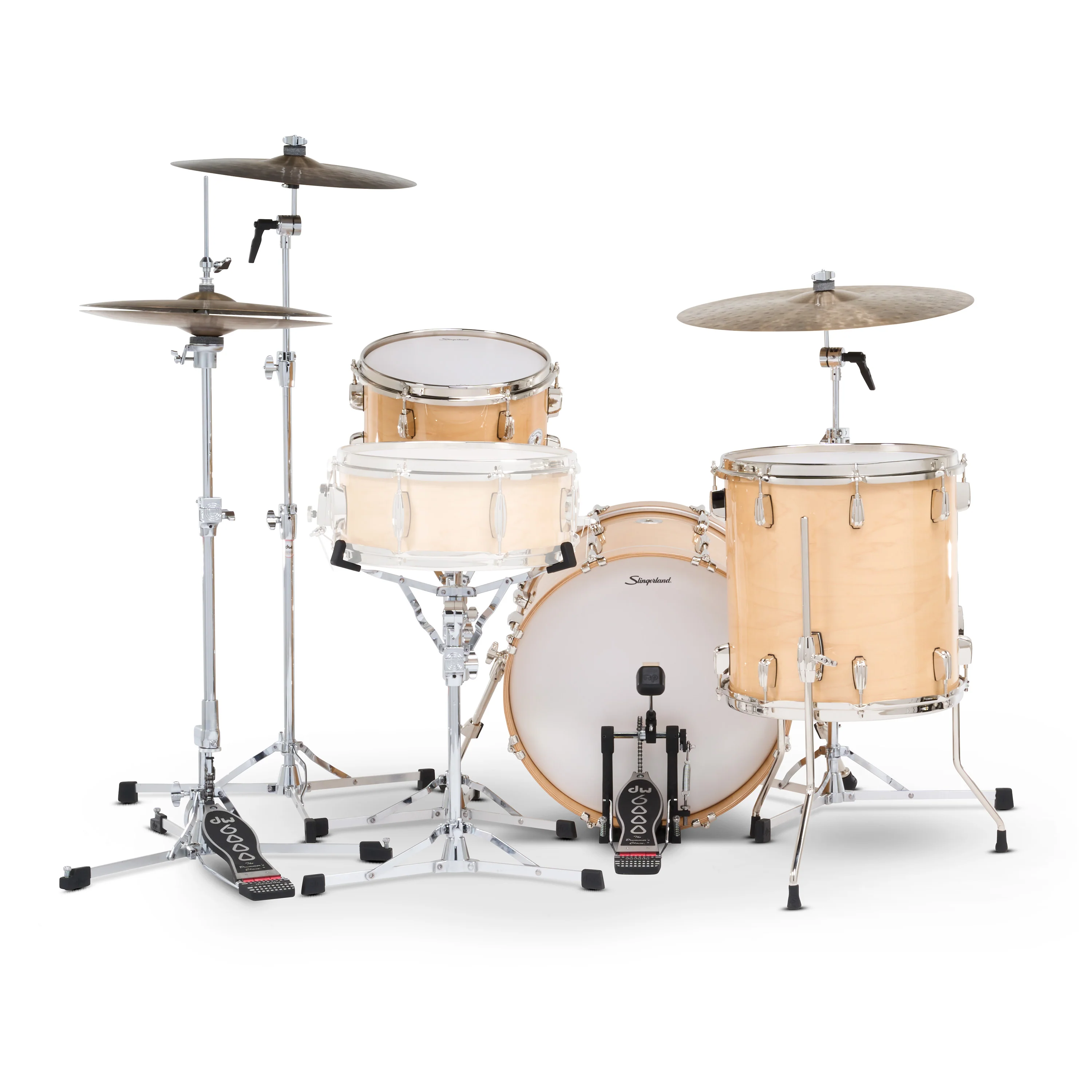 Slingerland Studio King 8x12 14x14,14x18 Ventura Sand drum kit - Image 3