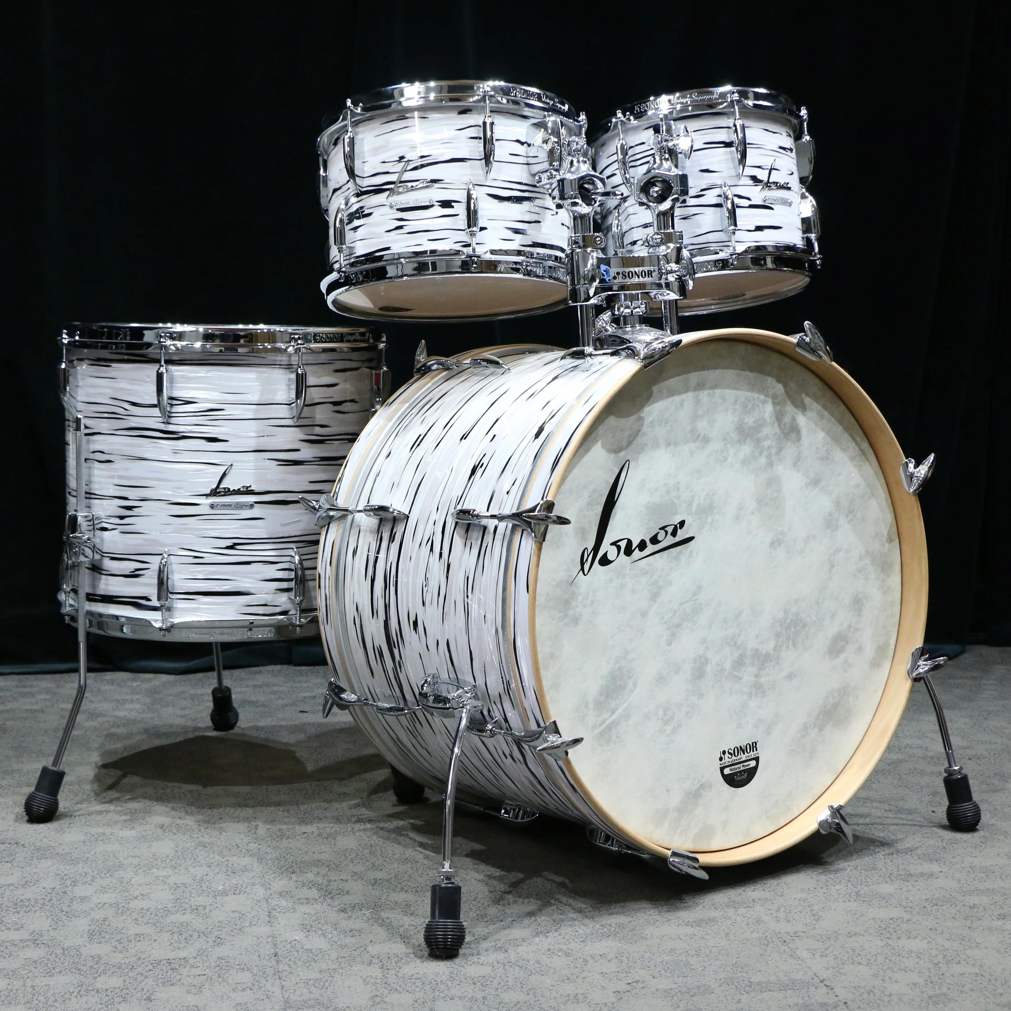 Sonor Vintage Limited Edition Drum Kit 22-10-12-16in - White Oyster