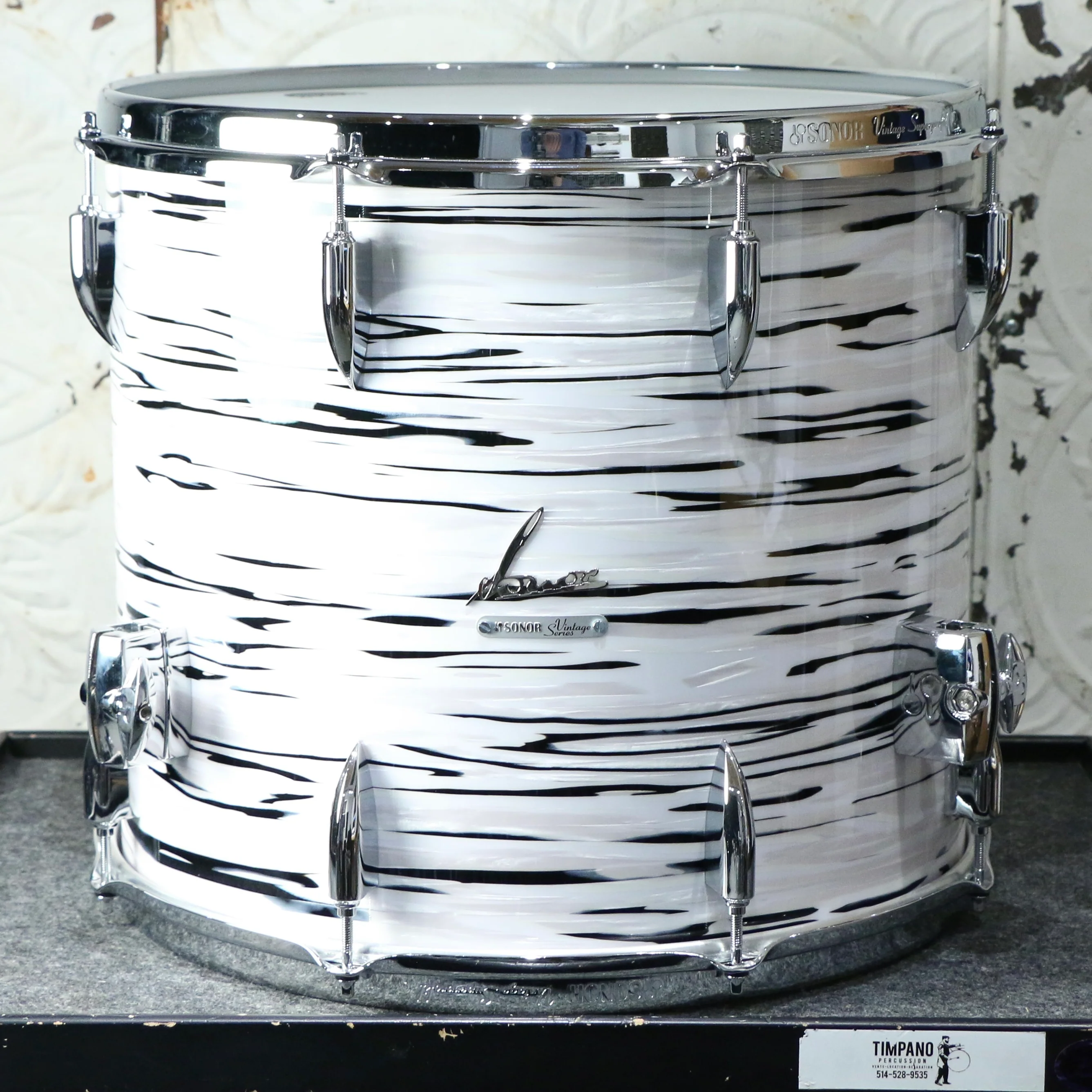 Sonor Vintage Limited Edition Drum Kit 22-10-12-16in - White Oyster - Image 7