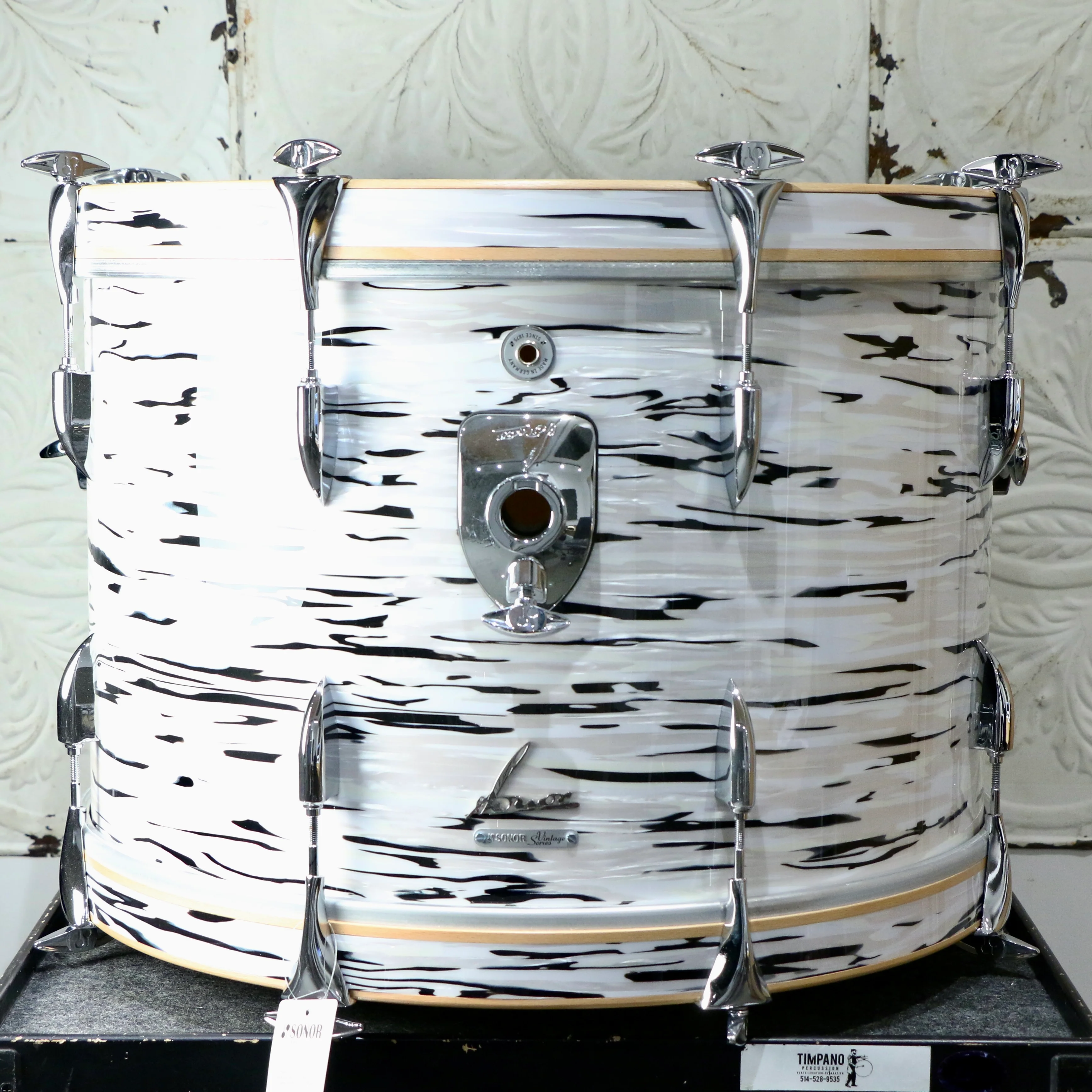 Sonor Vintage Limited Edition Drum Kit 22-10-12-16in - White Oyster - Image 9