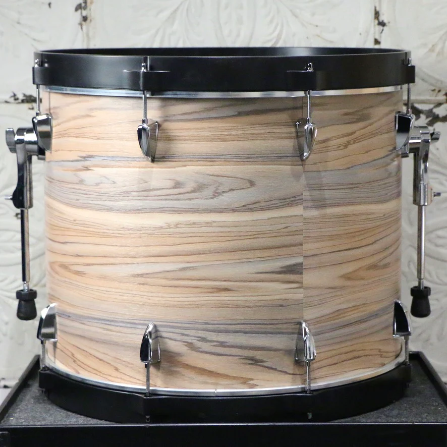 TAMA Imperialstar Drum Kit 20-10-12-14 inch + Snare Drum 14 with hardware and cymbals - Natural Zebrawood Wrap - Image 12