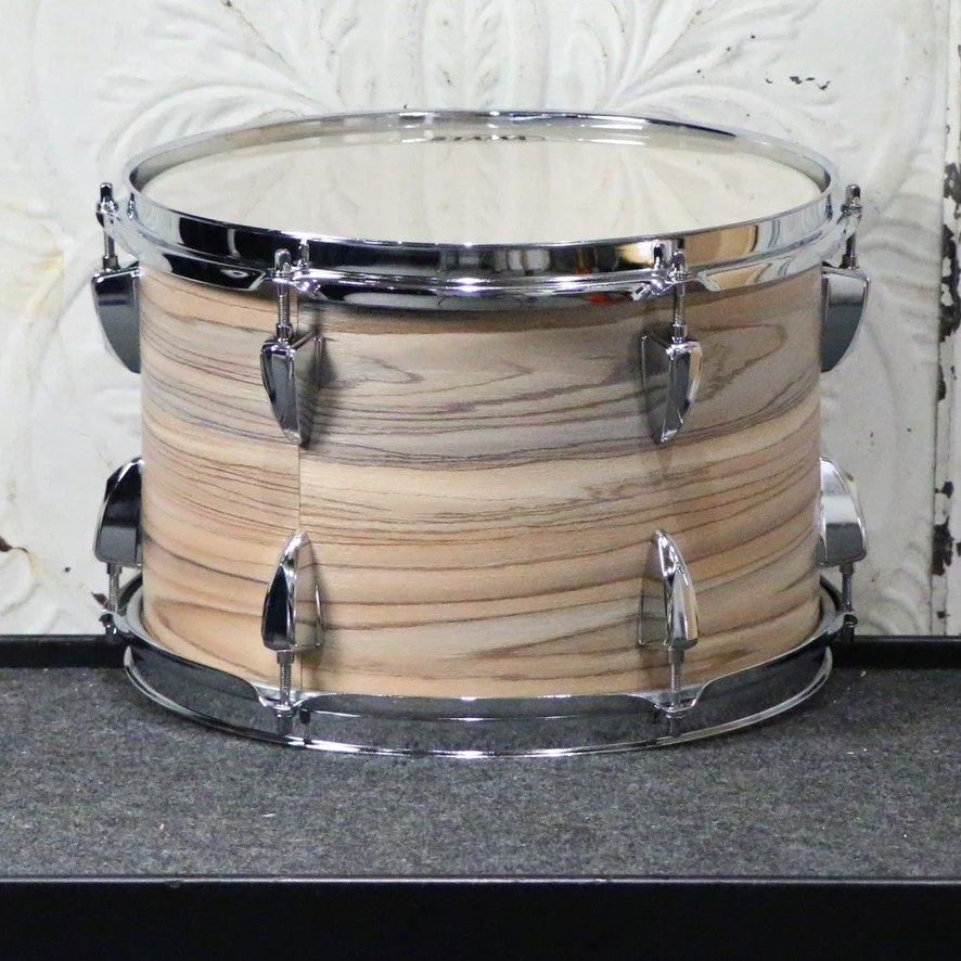 TAMA Imperialstar Drum Kit 20-10-12-14 inch + Snare Drum 14 with hardware and cymbals - Natural Zebrawood Wrap - Image 6