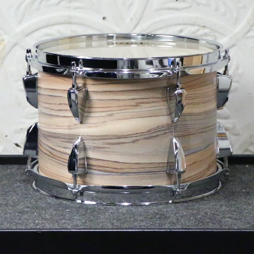 TAMA Imperialstar Drum Kit 20-10-12-14 inch + Snare Drum 14 with hardware and cymbals - Natural Zebrawood Wrap - Image 8