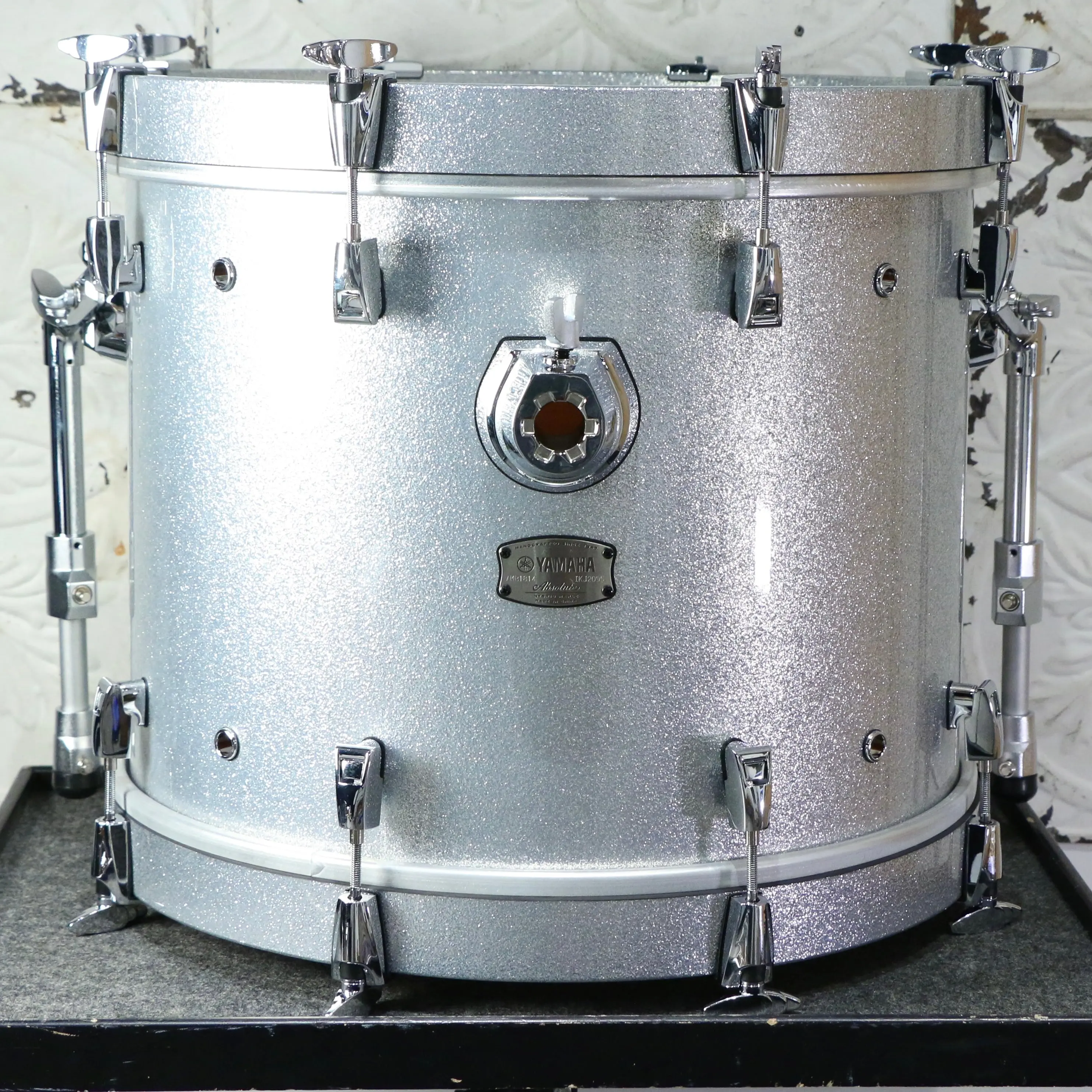 Yamaha Absolute Maple Hybrid Drum Kit 18-10-12-14in - Silver Spa - Image 7