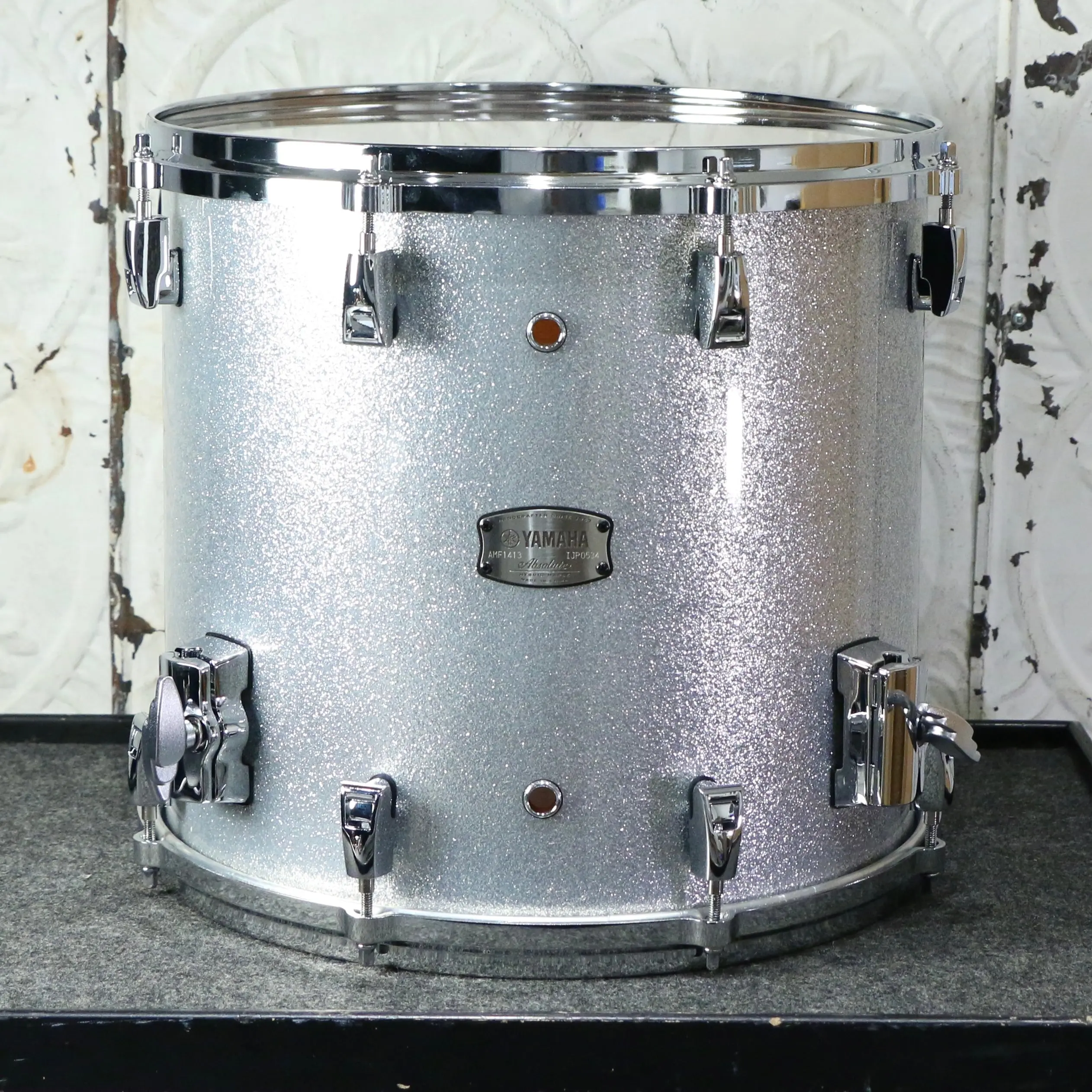 Yamaha Absolute Maple Hybrid Drum Kit 18-10-12-14in - Silver Spa - Image 8
