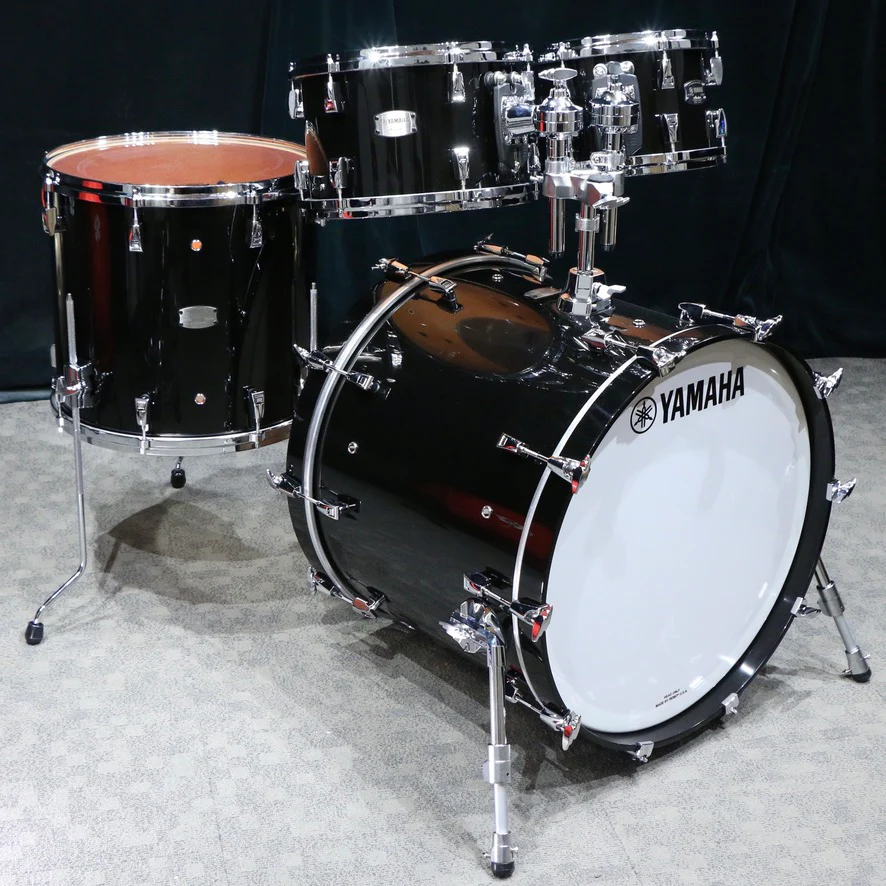 Yamaha Absolute Maple Hybrid 22-10-12-16in - Solid Black - Image 2