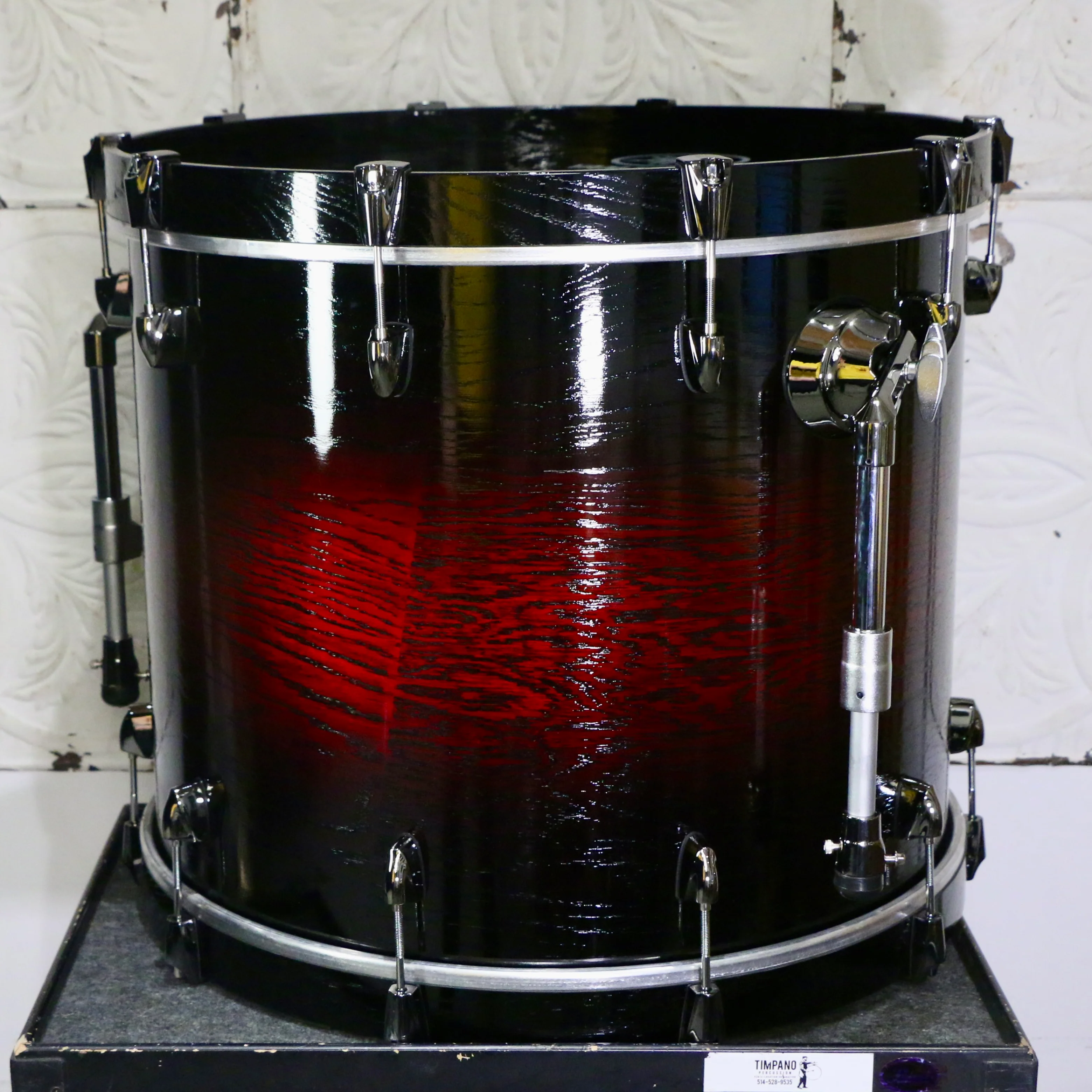 Yamaha Live Custom Hybrid Oak Drum Kit 22-10-12-16in - Uzu Magma Sunburst - Image 10