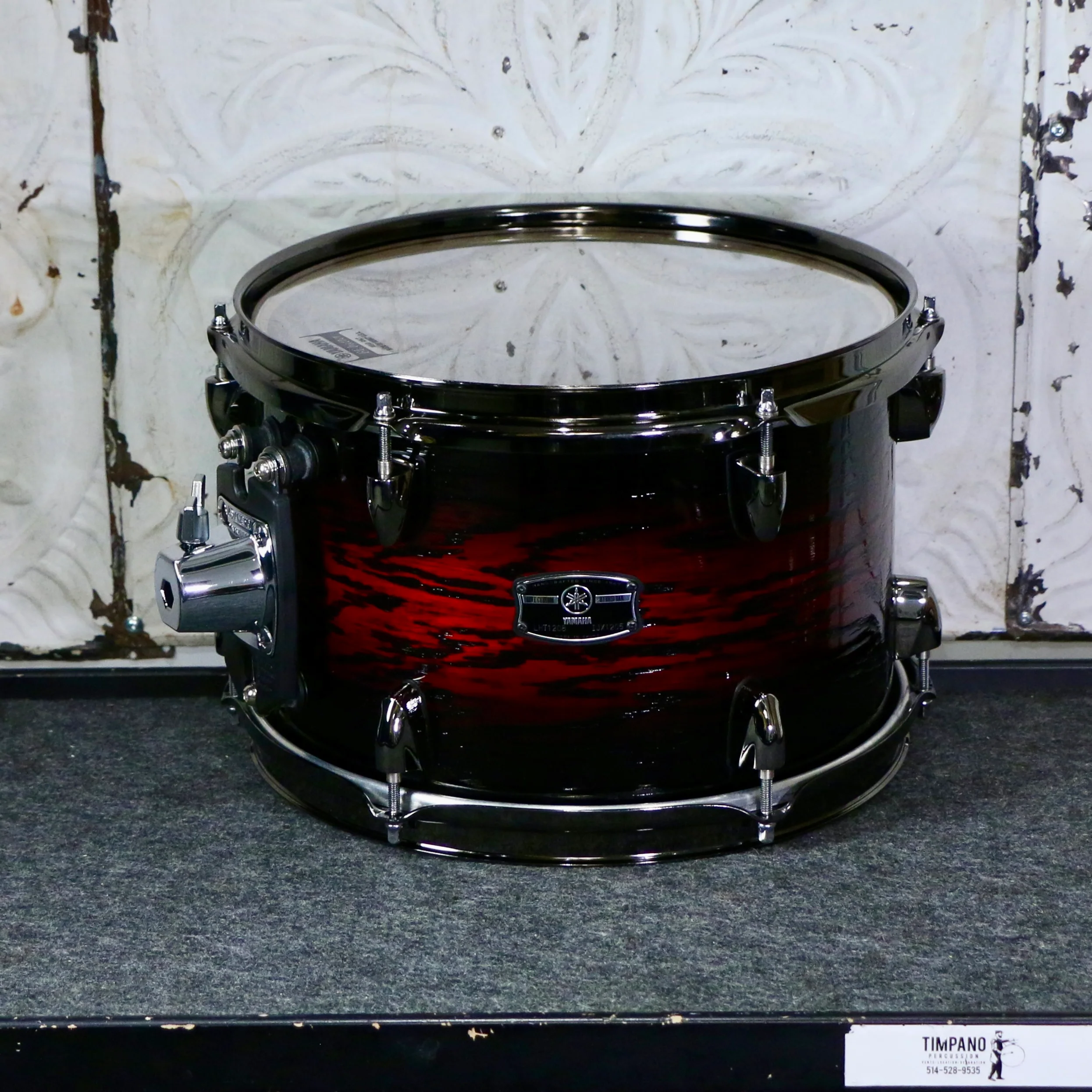 Yamaha Live Custom Hybrid Oak Drum Kit 22-10-12-16in - Uzu Magma Sunburst - Image 5