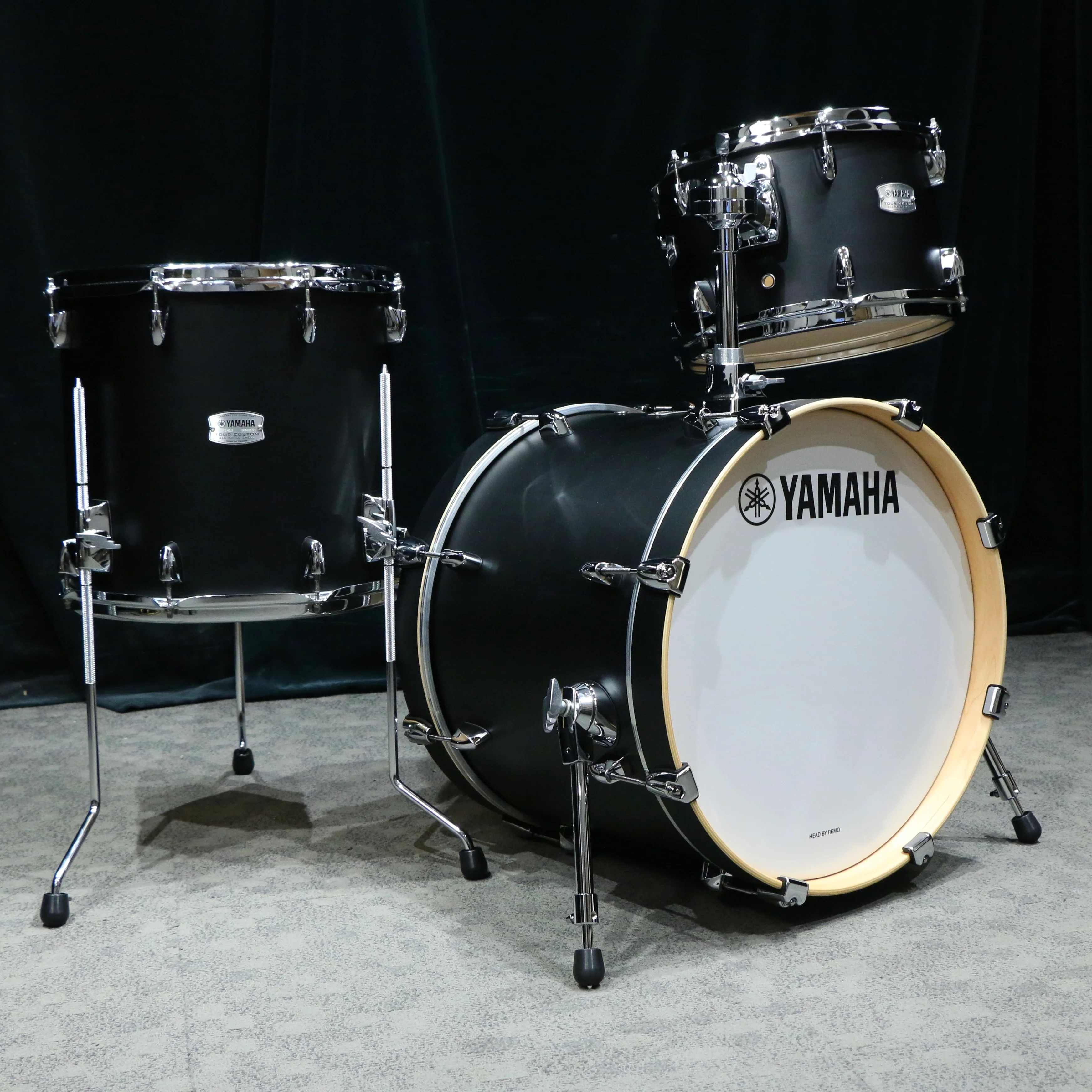 Yamaha Tour Custom Drum Kit 18-12-14in - Licorice Satin
