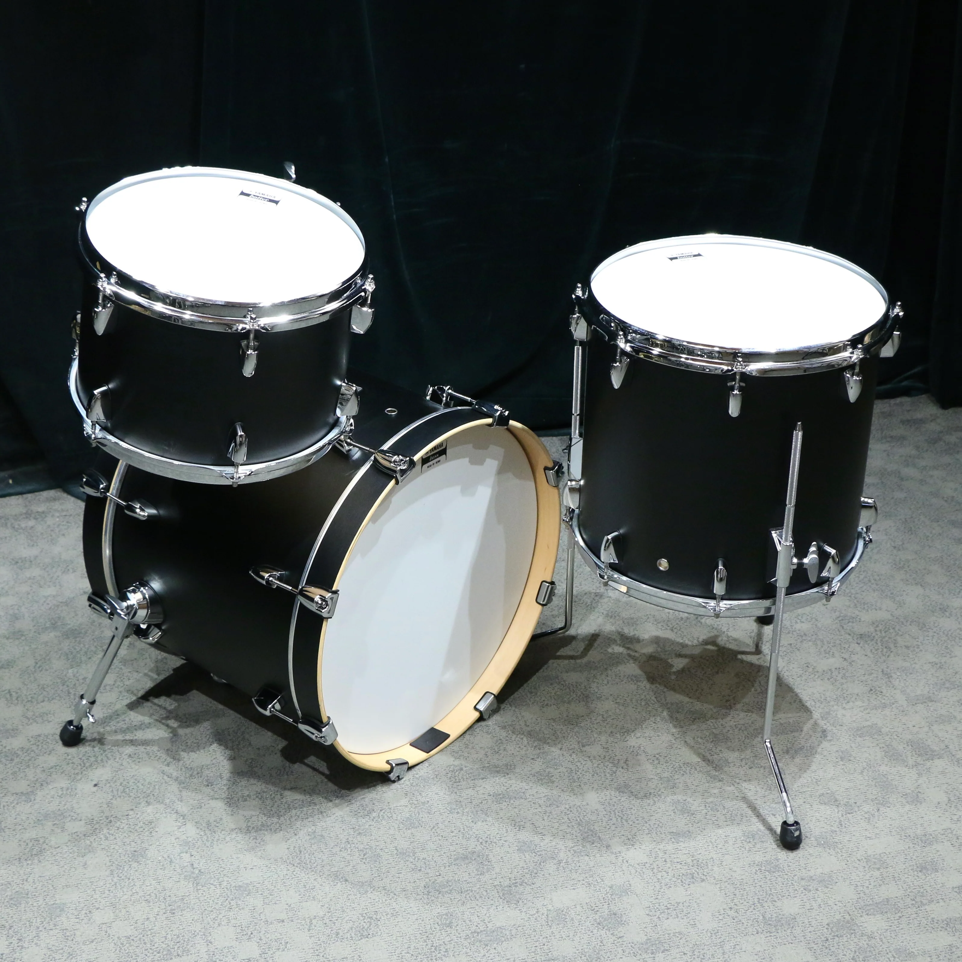 Yamaha Tour Custom Drum Kit 18-12-14in - Licorice Satin - Image 3