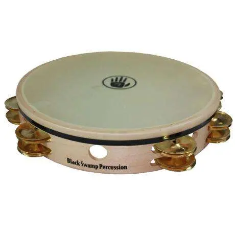 Black Swamp Overture Maple/Brass Synthetic Skin Tambourine 10in