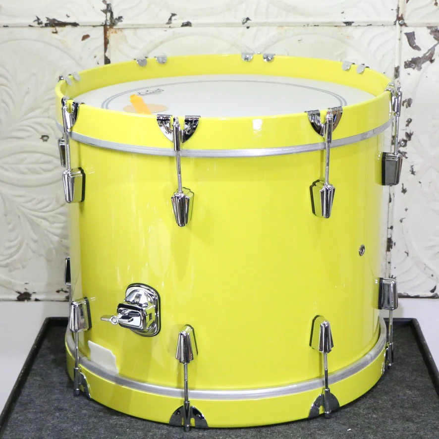 C&C Maple Gum Jazz Drumkit 18X14 12X8 14X14 - Sole Yellow - Image 11