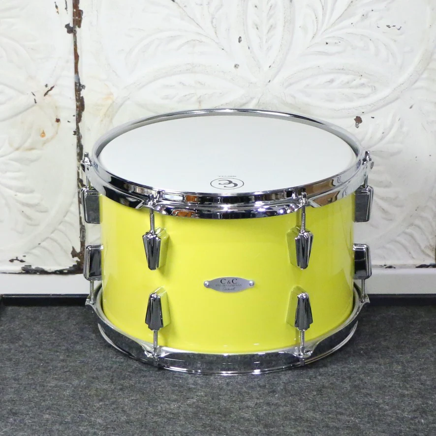 C&C Maple Gum Jazz Drumkit 18X14 12X8 14X14 - Sole Yellow - Image 3