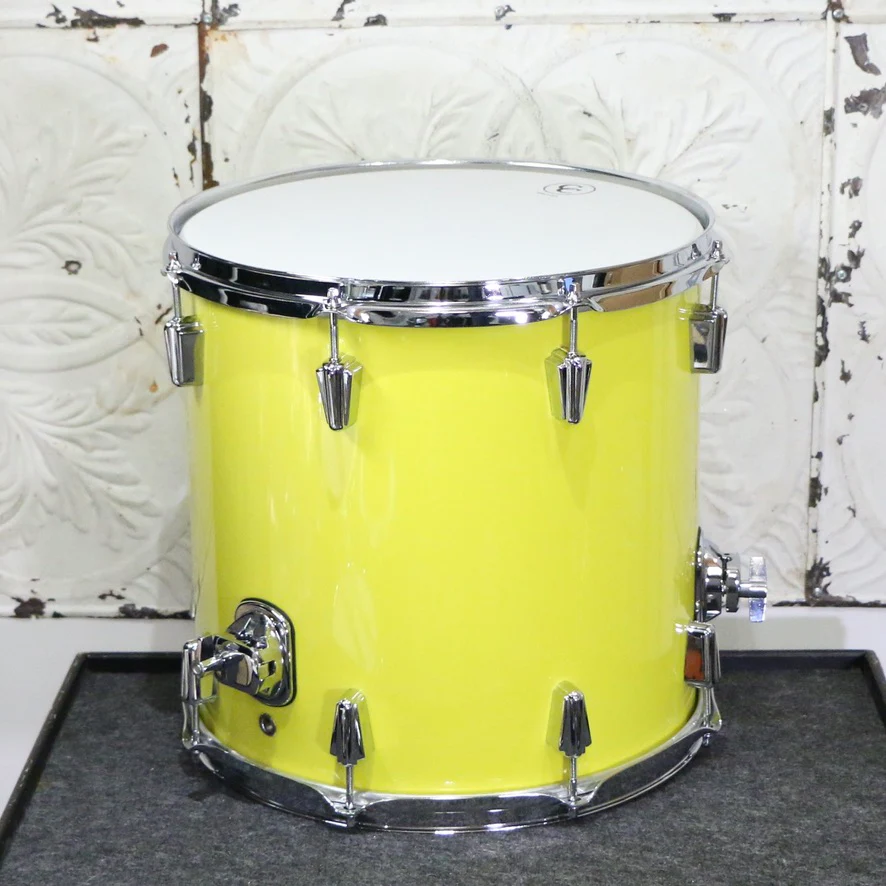 C&C Maple Gum Jazz Drumkit 18X14 12X8 14X14 - Sole Yellow - Image 8