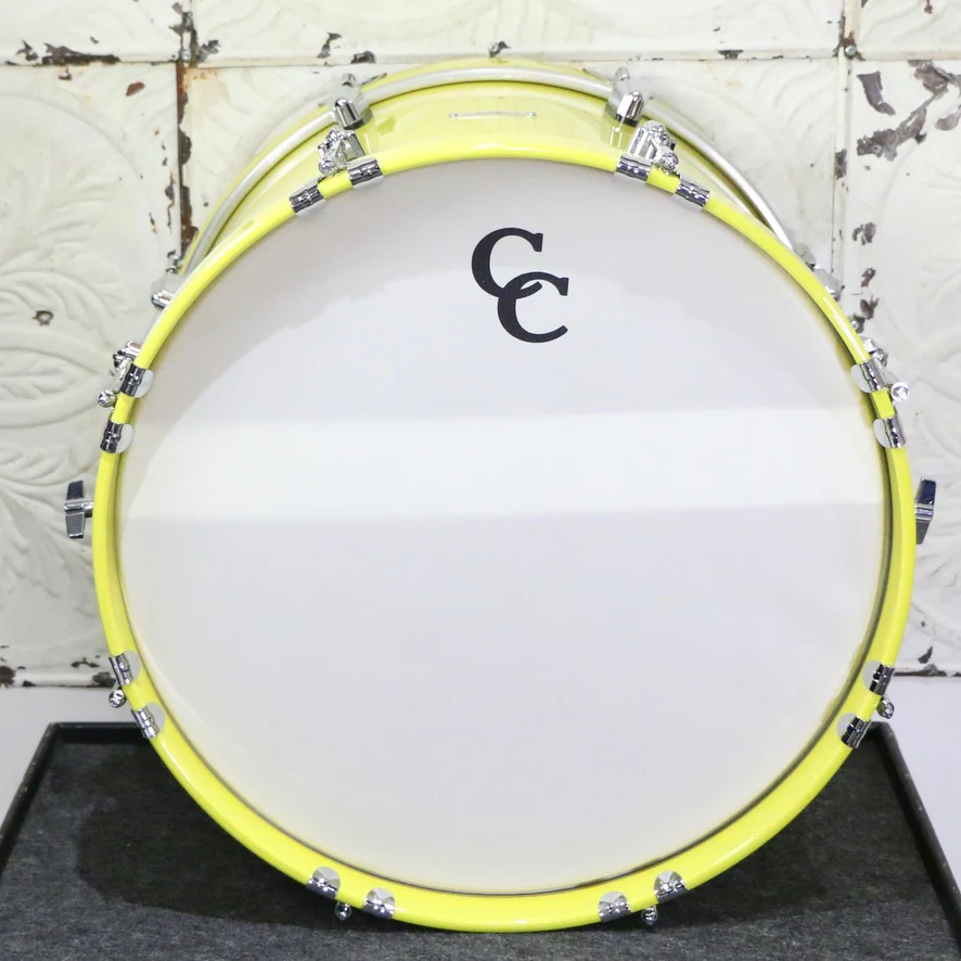 C&C Maple Gum Jazz Drumkit 18X14 12X8 14X14 - Sole Yellow - Image 9