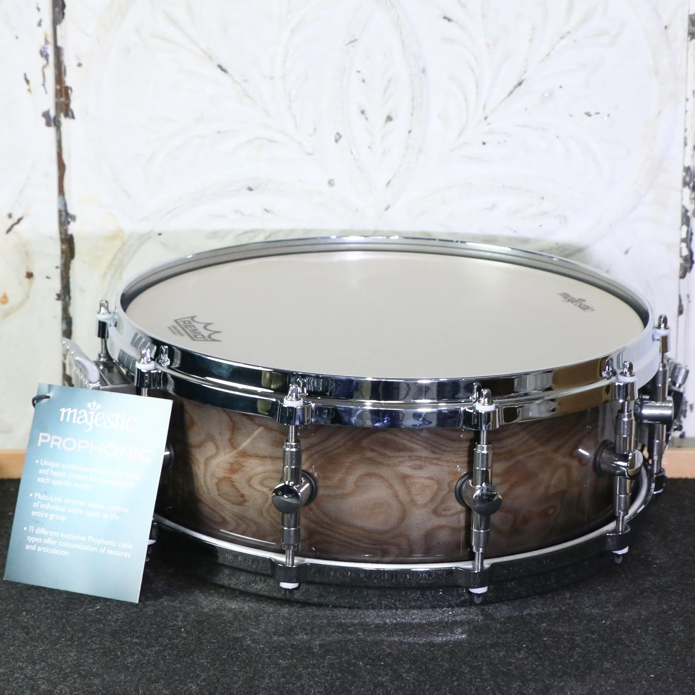Majestic Prophonic Thick Maple Concert Snare Drum 14X5in - Maple Burl - Image 3