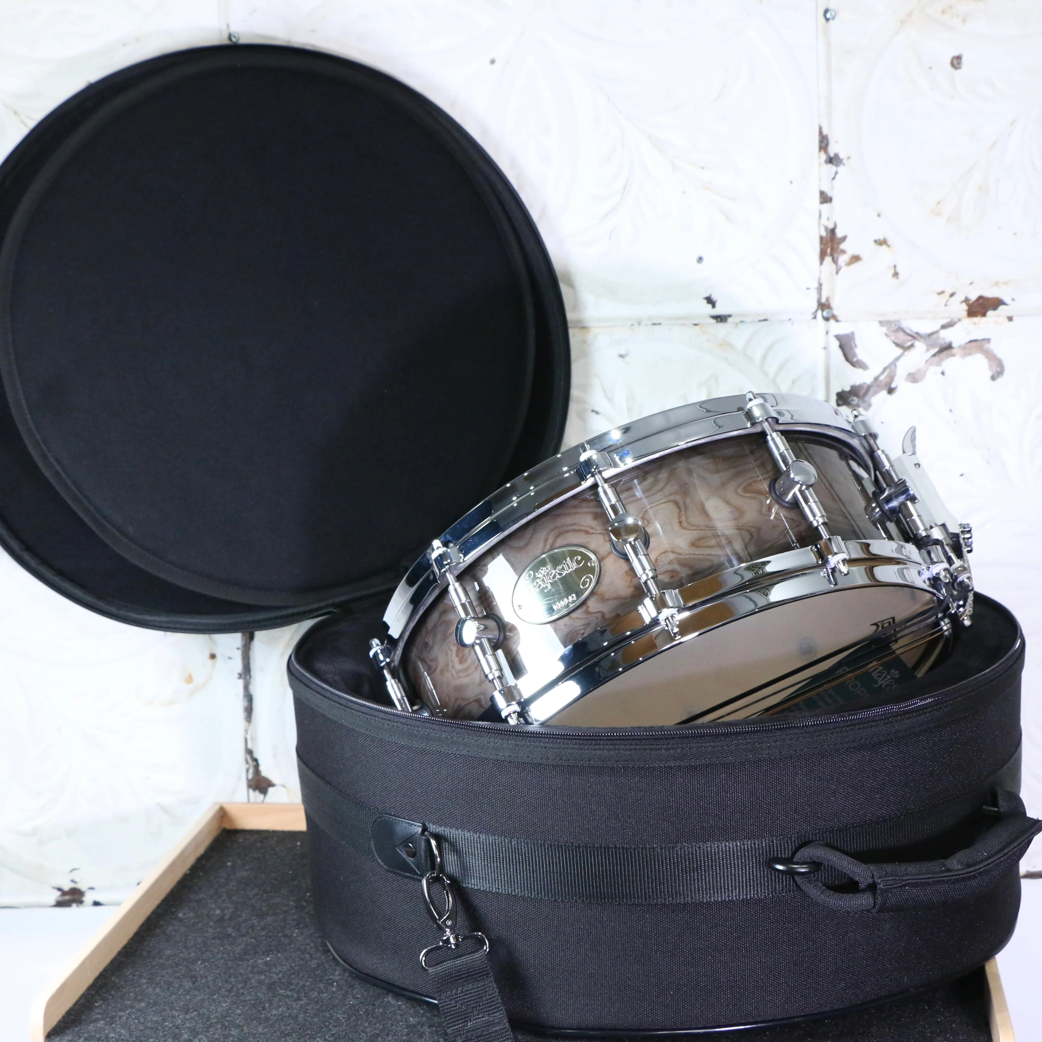 Majestic Prophonic Thick Maple Concert Snare Drum 14X5in - Maple Burl - Image 6