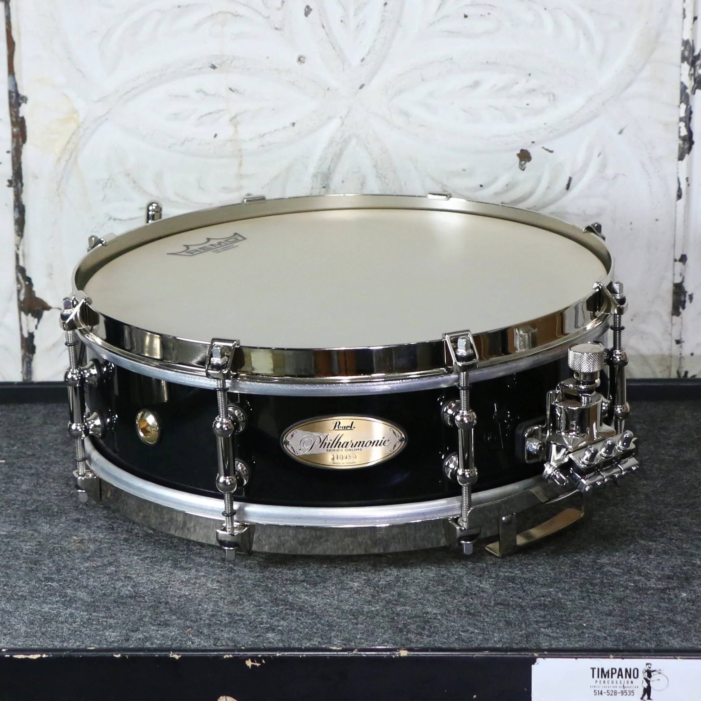 Pearl Philharmonic Series Concert Snare Drum 8-ply Maple 13X4in Piano Black