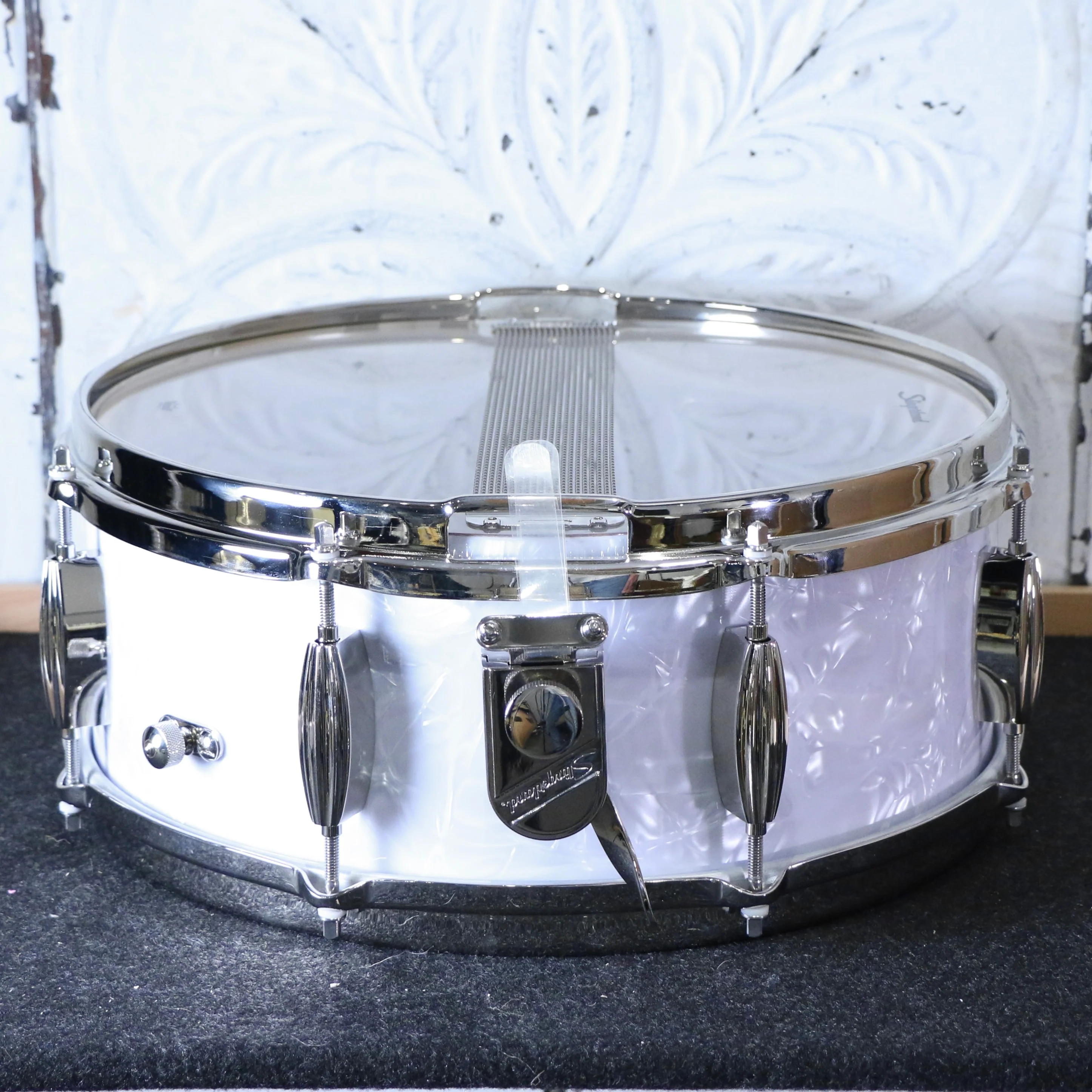 Slingerland Radio King Artist Snare Drum 14X5.5in - White Marine Pearl - Image 2