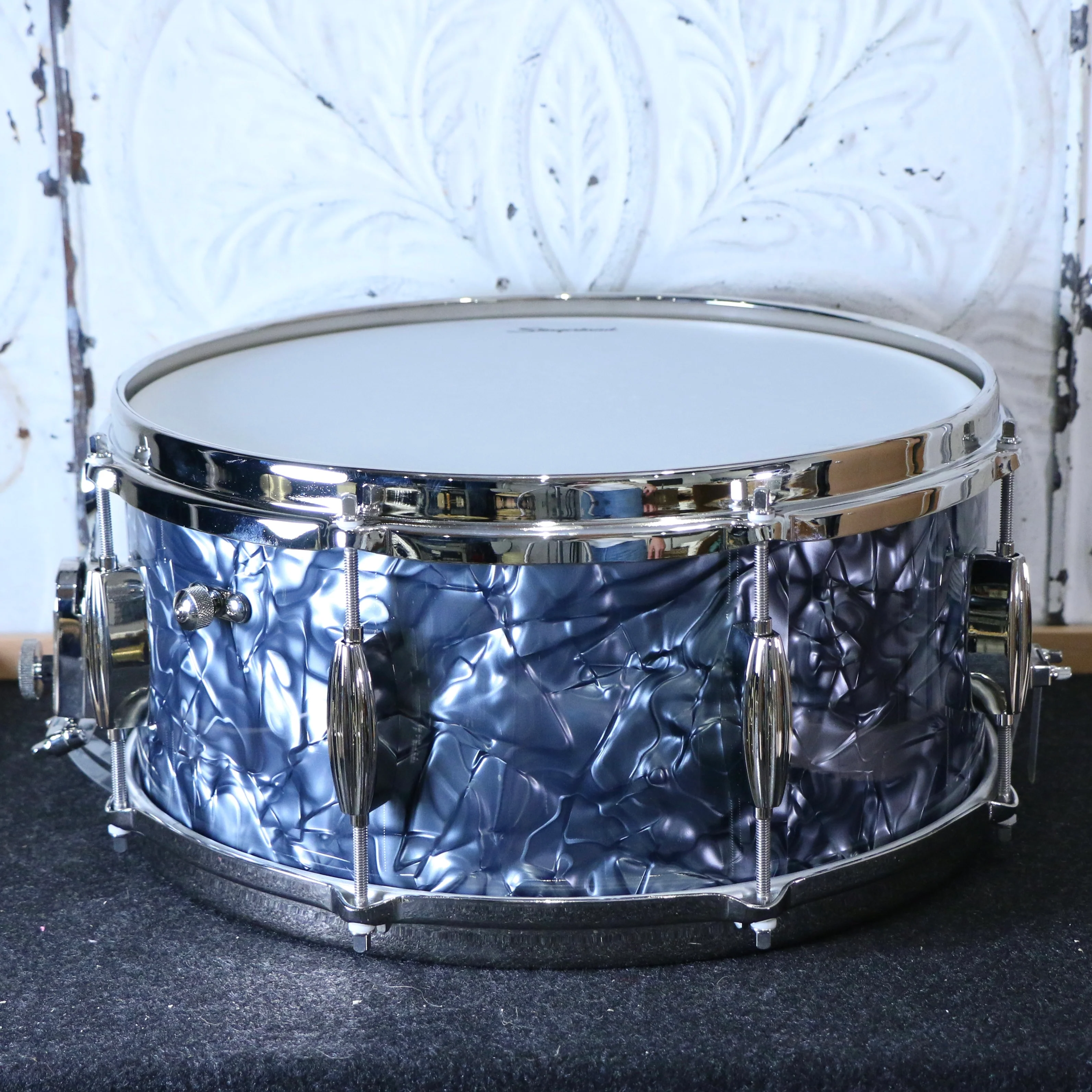 Slingerland Radio King Artist Snare Drum 14X6.5in - Black Diamond Pearl - Image 3