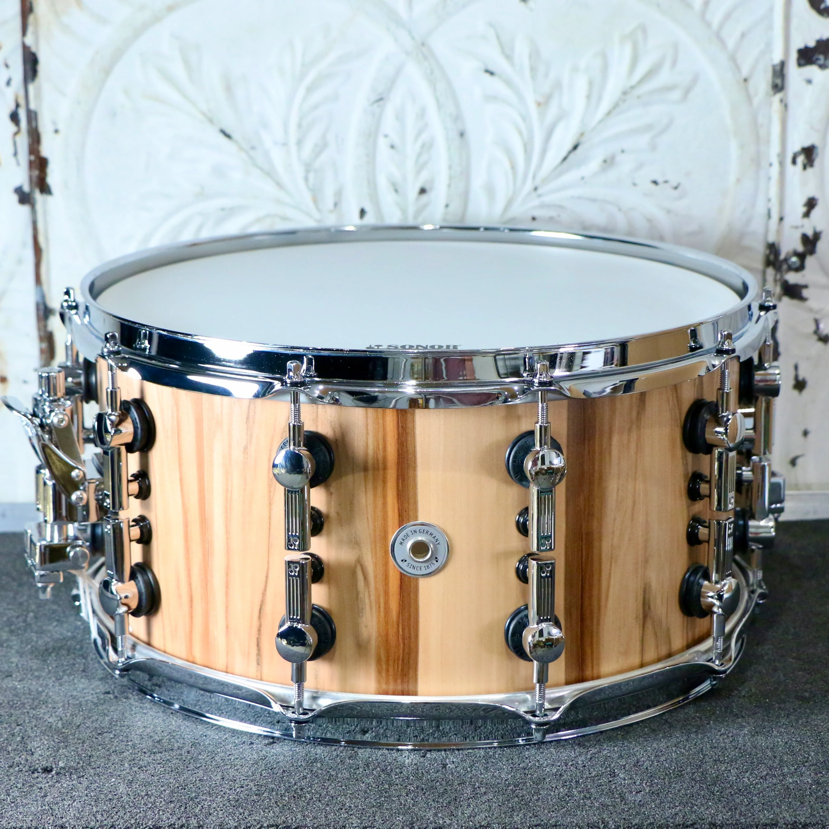 Sonor SQ2 Medium Maple Snare Drum 14X7in - American Walnut - Image 2