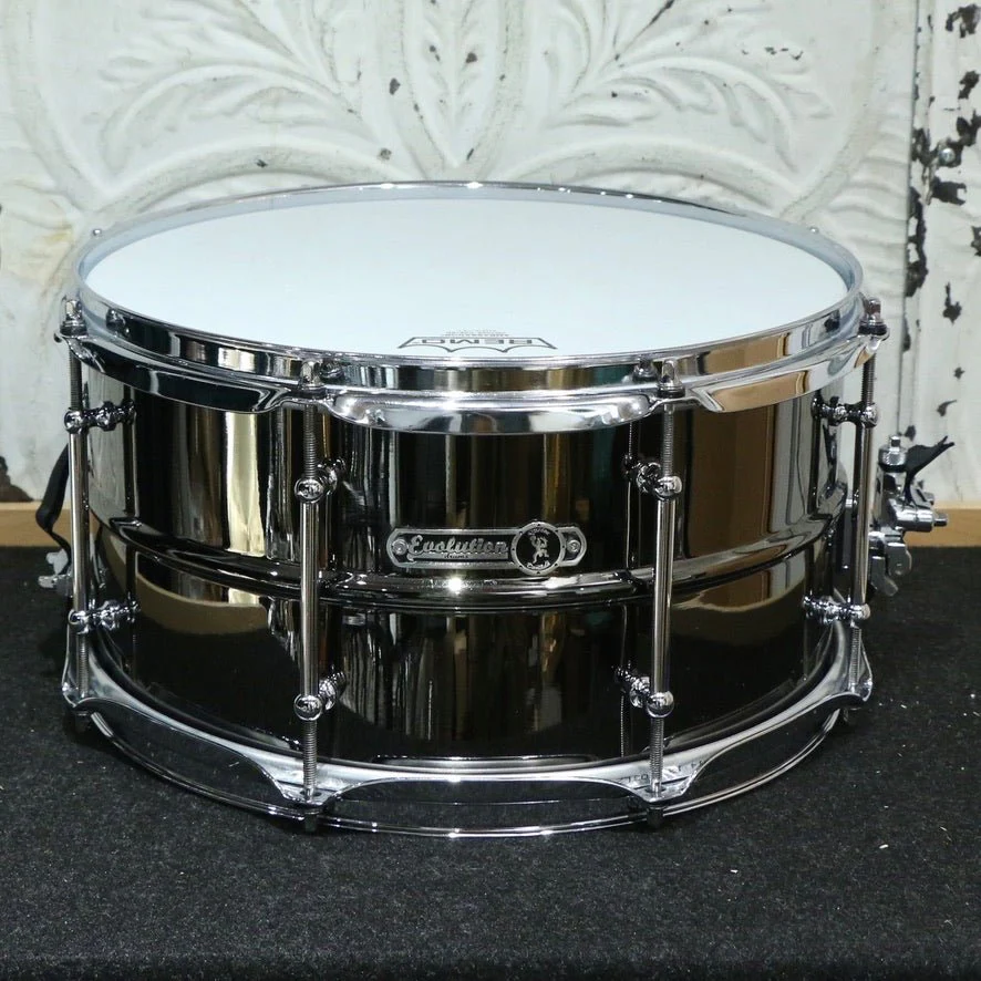 Used Evolution Nicko Brass Snare Drum 13X7in