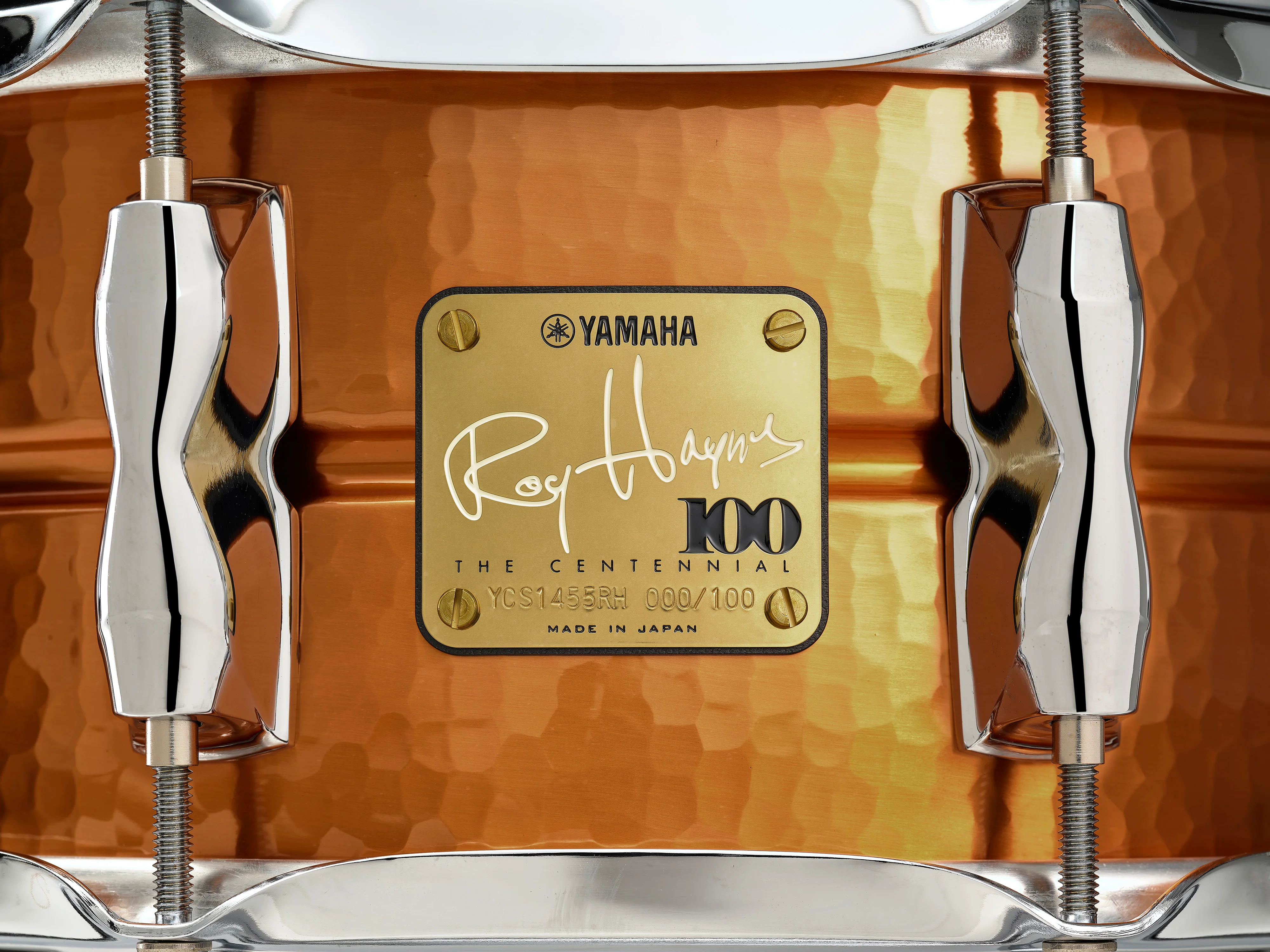 Yamaha Roy Haynes Limited Centennial Hammered Copper Snare Drum - Image 6