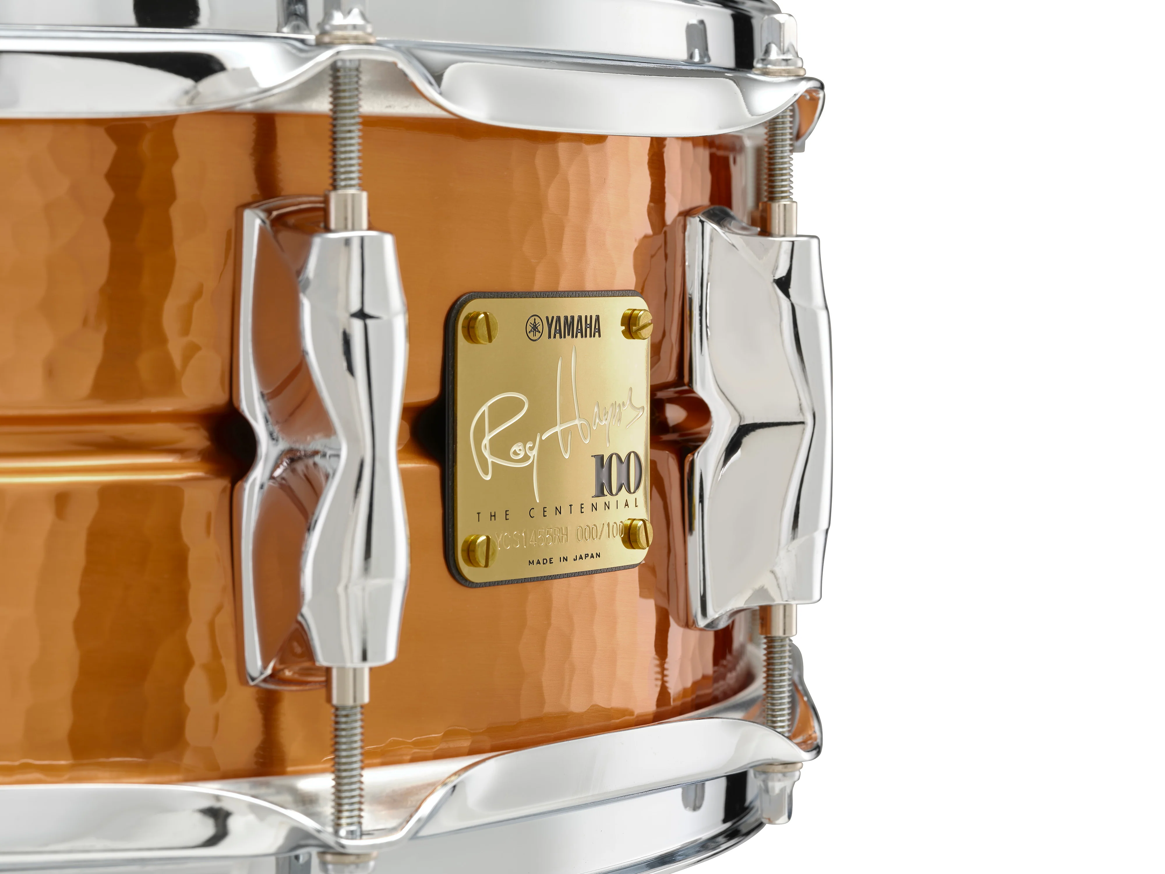 Yamaha Roy Haynes Limited Centennial Hammered Copper Snare Drum - Image 7