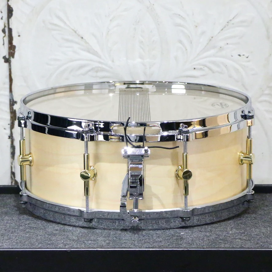 Canopus The Maple Snare Drum 14X5.5in - Natural Oil - Image 2