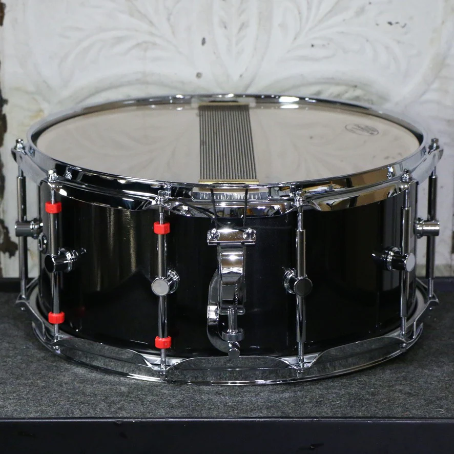 Canopus Type-R BULLET Snare Drum 14X6.5in Black Metallic Lacquer - Image 3