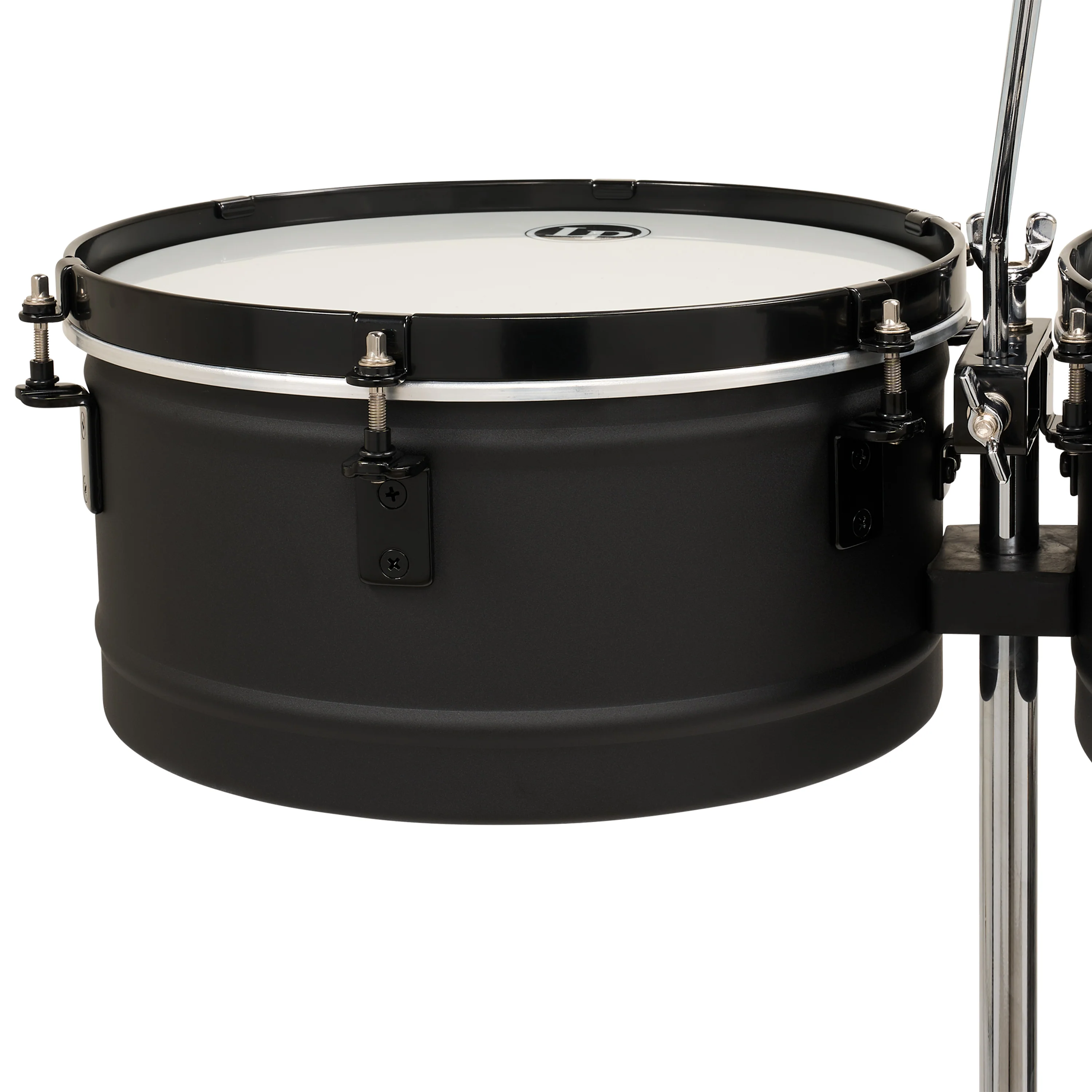 LP City Series Timbales, Black, with Aluminum Stand - Image 3
