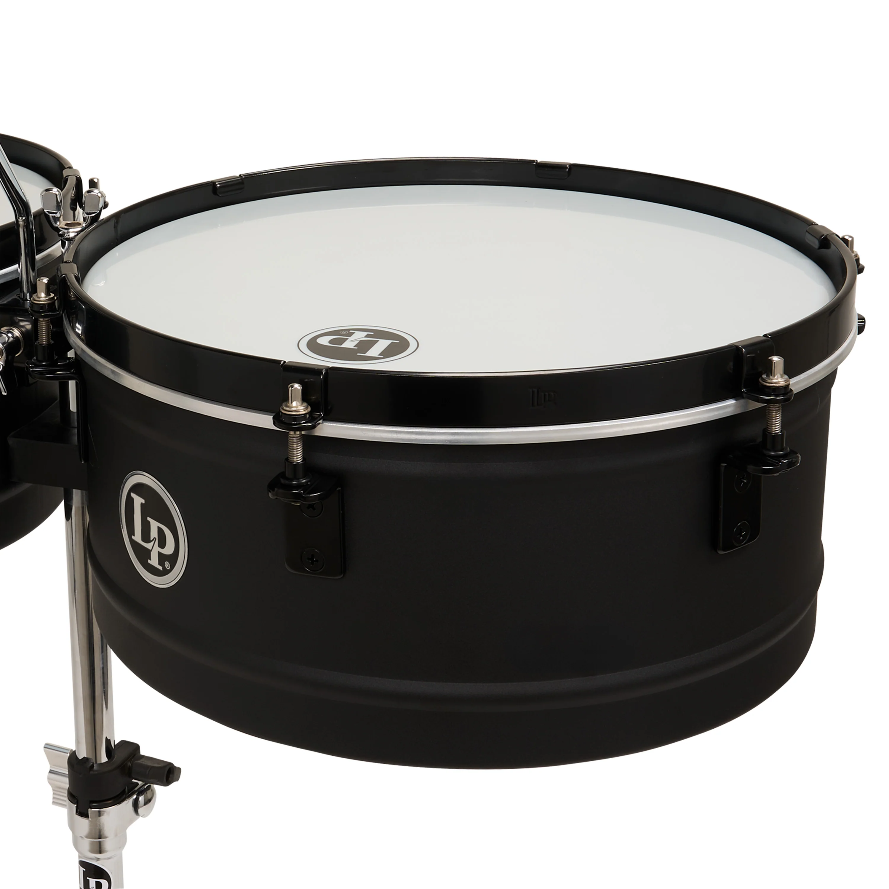 LP City Series Timbales, Black, with Aluminum Stand - Image 4
