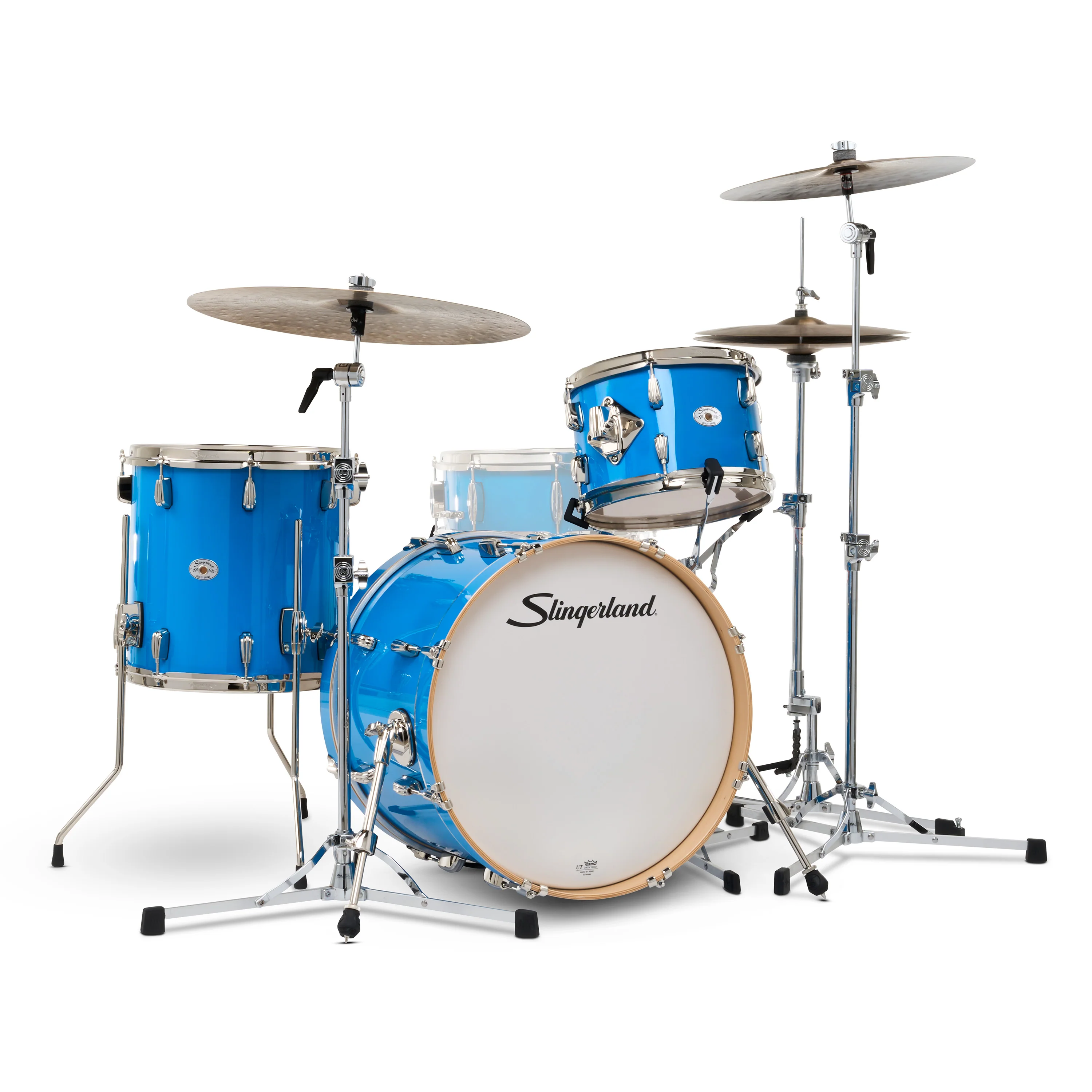 Slingerland Studio King 8x12 14x14 14x20 Lunar Blue drum kit - Image 2