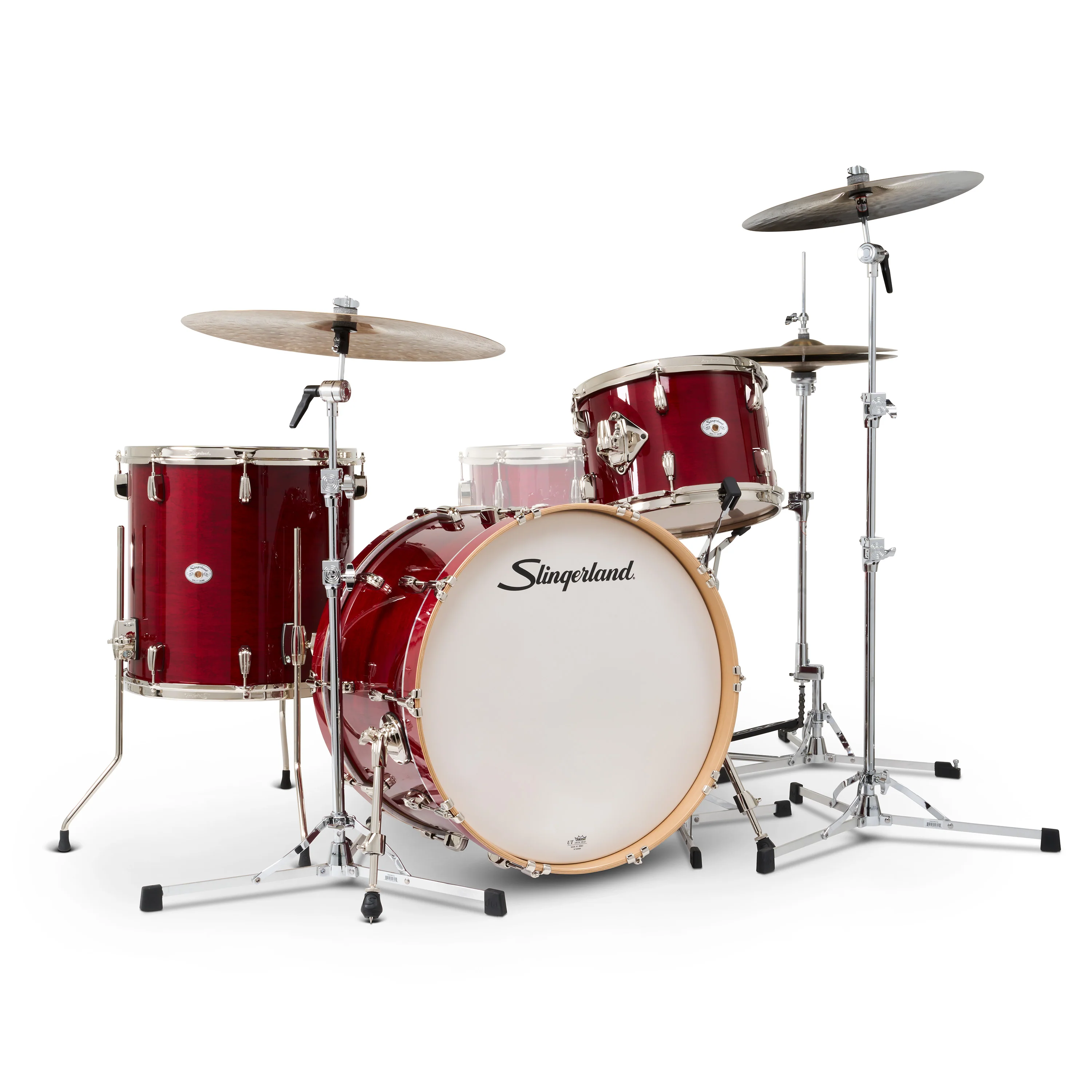 Slingerland Studio King Drum Kit 22-13-16in - Royal Crimson Lacquer - Image 2
