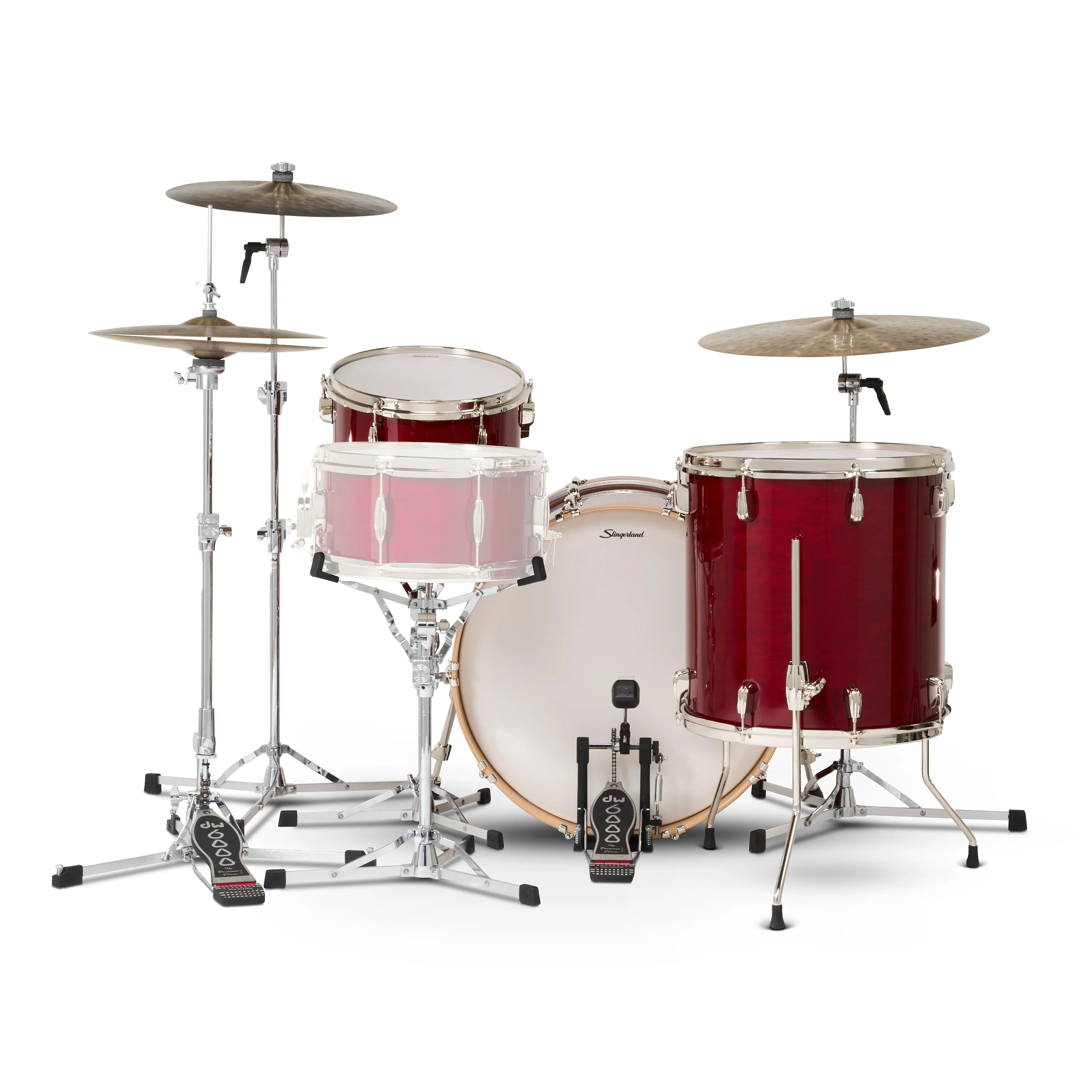 Slingerland Studio King Drum Kit 22-13-16in - Royal Crimson Lacquer - Image 3