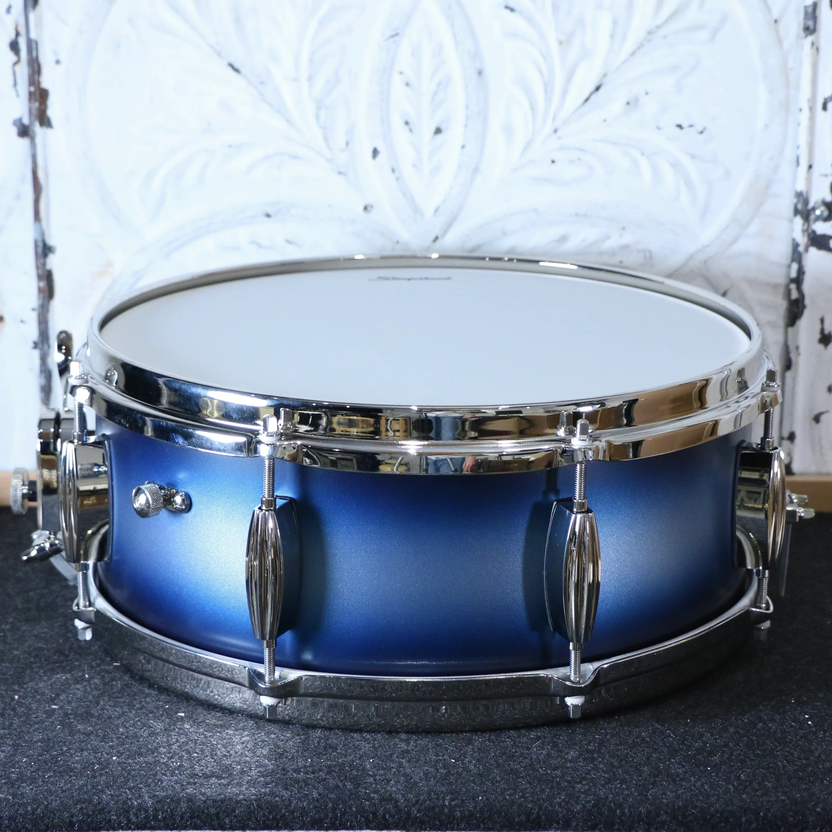 Slingerland Radio King Artist Snare Drum 14X5.5in - Blue & Silver Lacquer - Image 3
