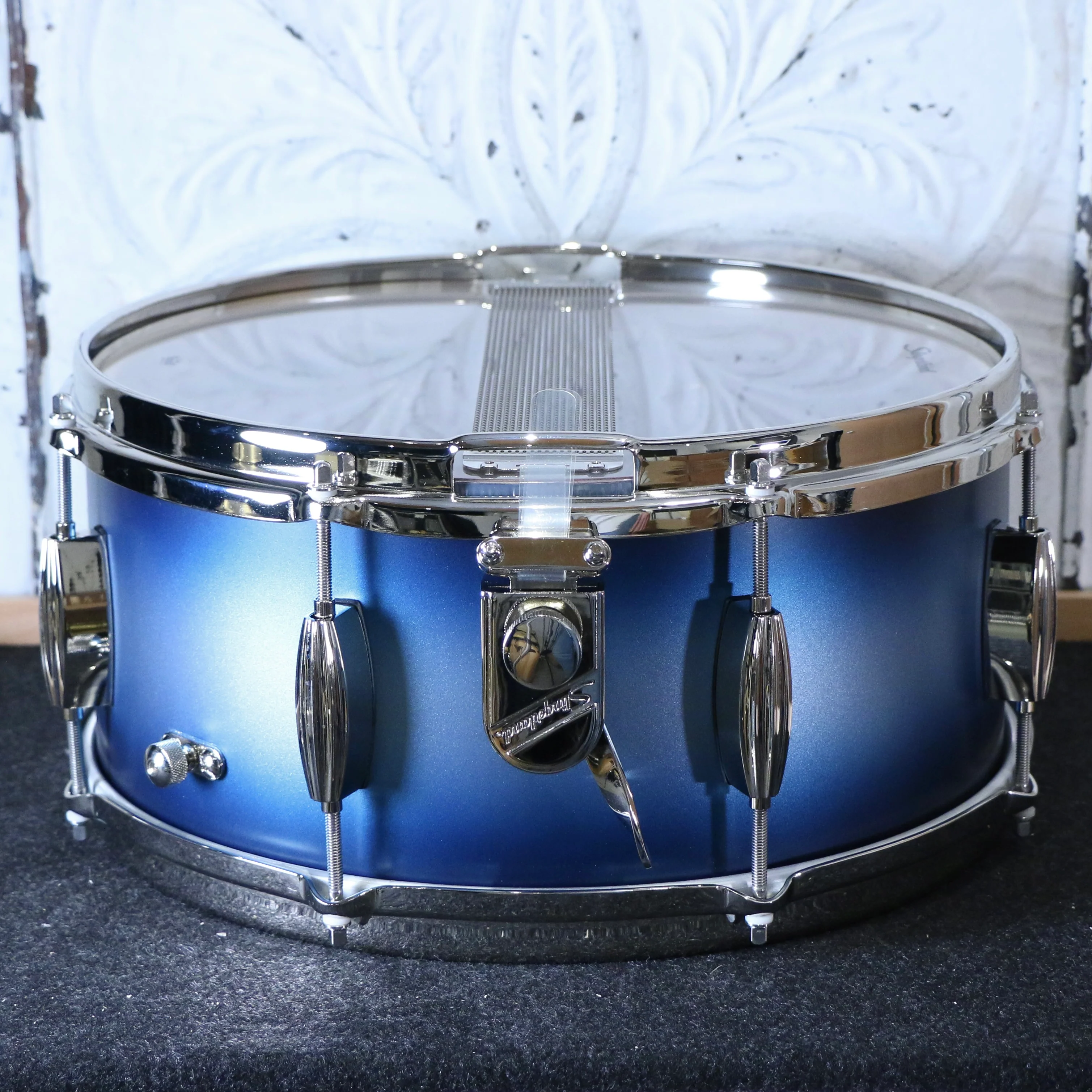 Slingerland Radio King Artist Snare Drum 14X6.5in - Blue & Silver Lacquer - Image 2