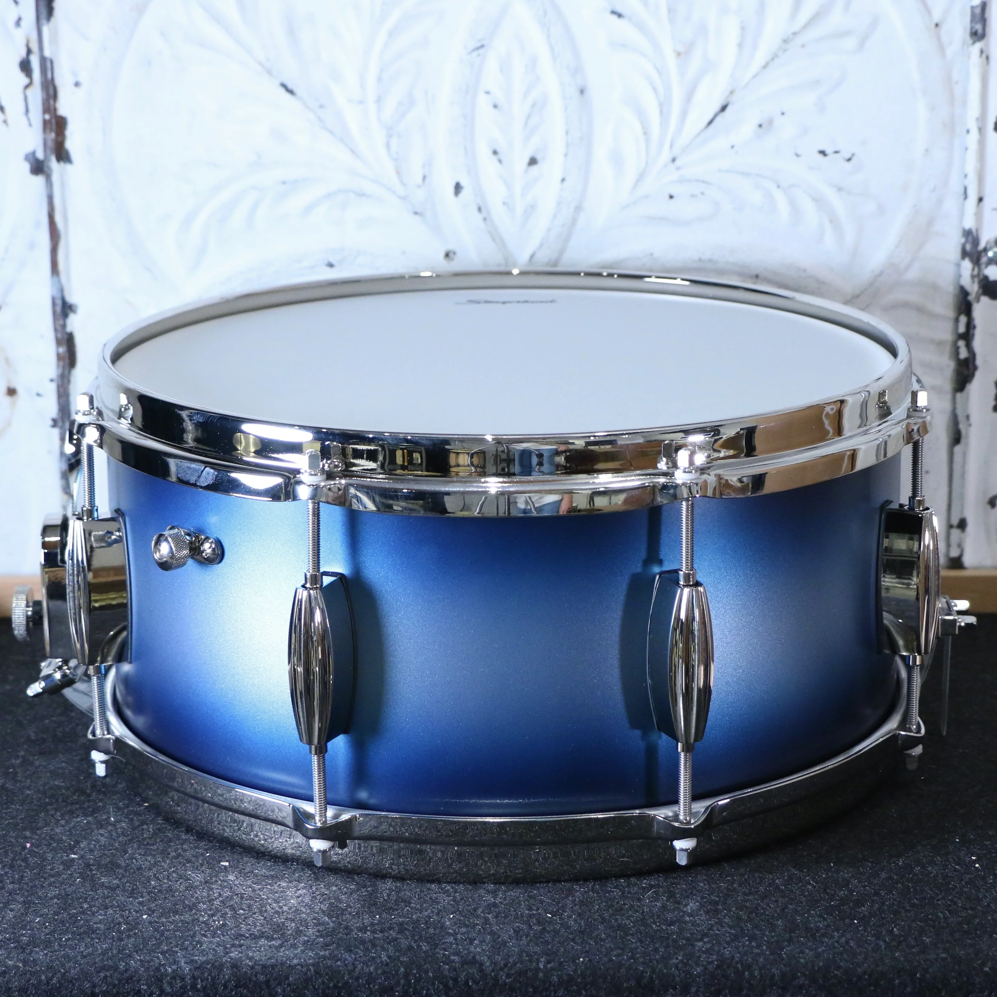 Slingerland Radio King Artist Snare Drum 14X6.5in - Blue & Silver Lacquer - Image 3